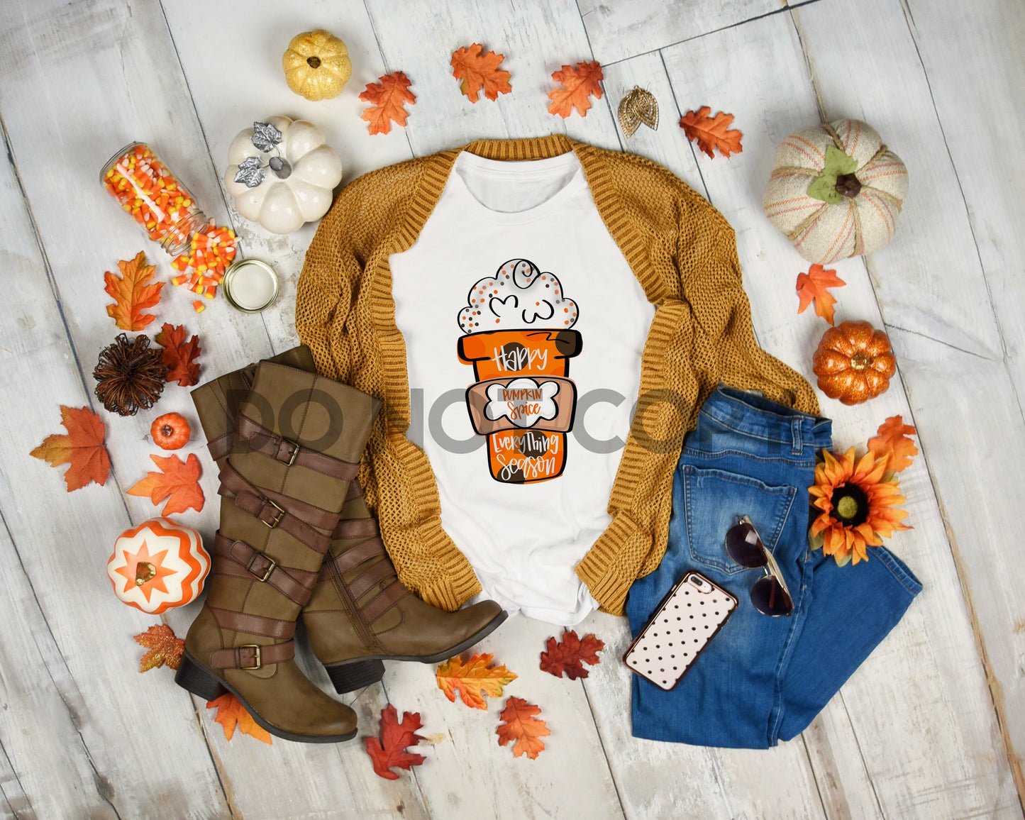 Happy Pumpkin Spice Everything Season Sublimation print