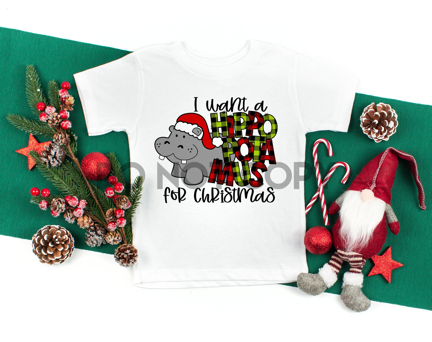 I Want A Hippopotamus For Christmas Sublimation Print