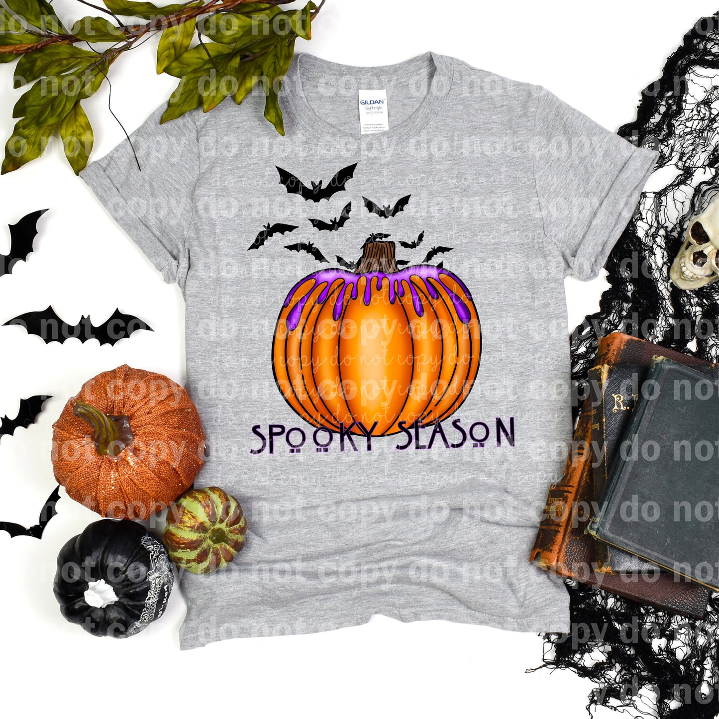 Spooky Season Pumpkin Bats Dream Print or Sublimation Print