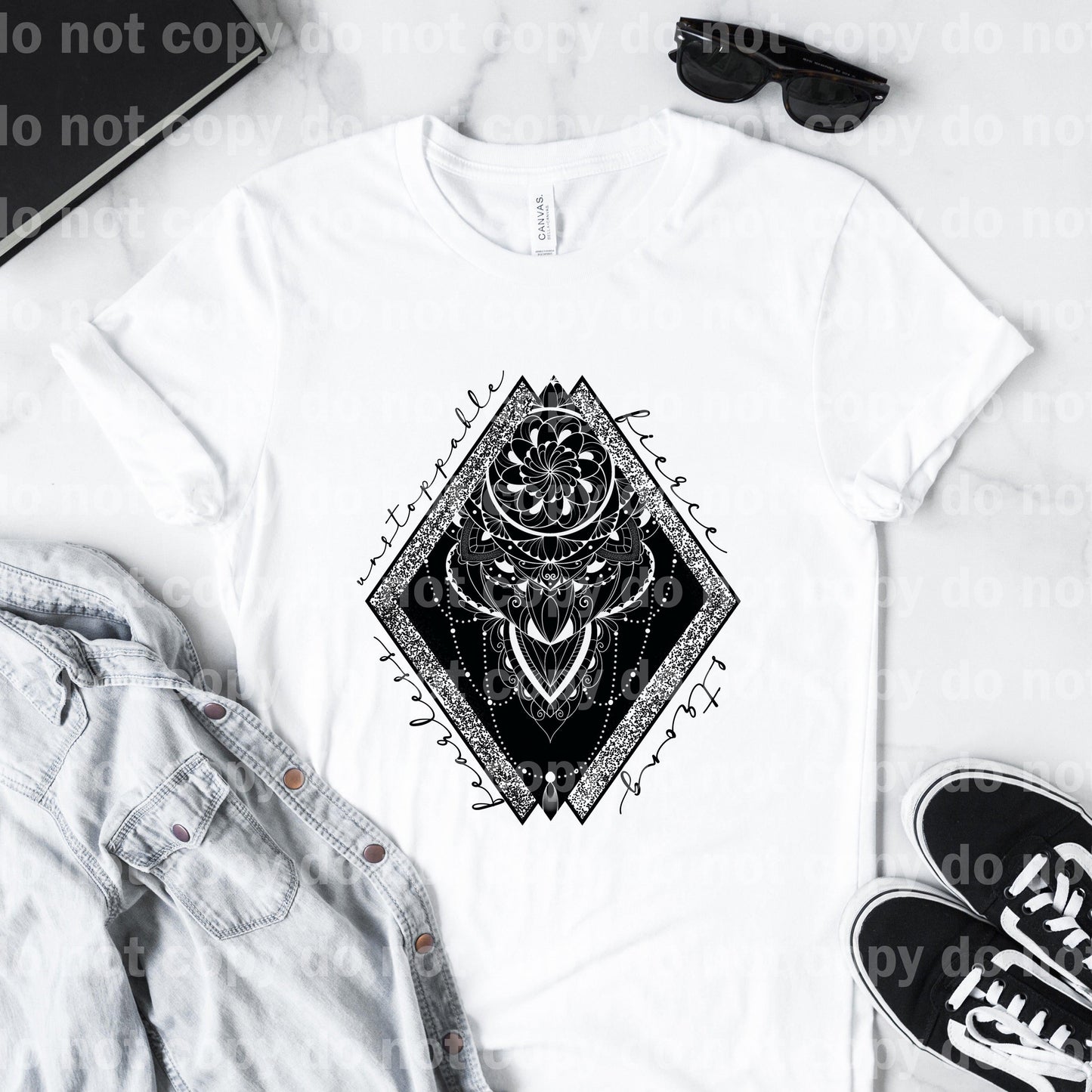 I am Fearless Unstoppable Fierce Strong Sublimation print