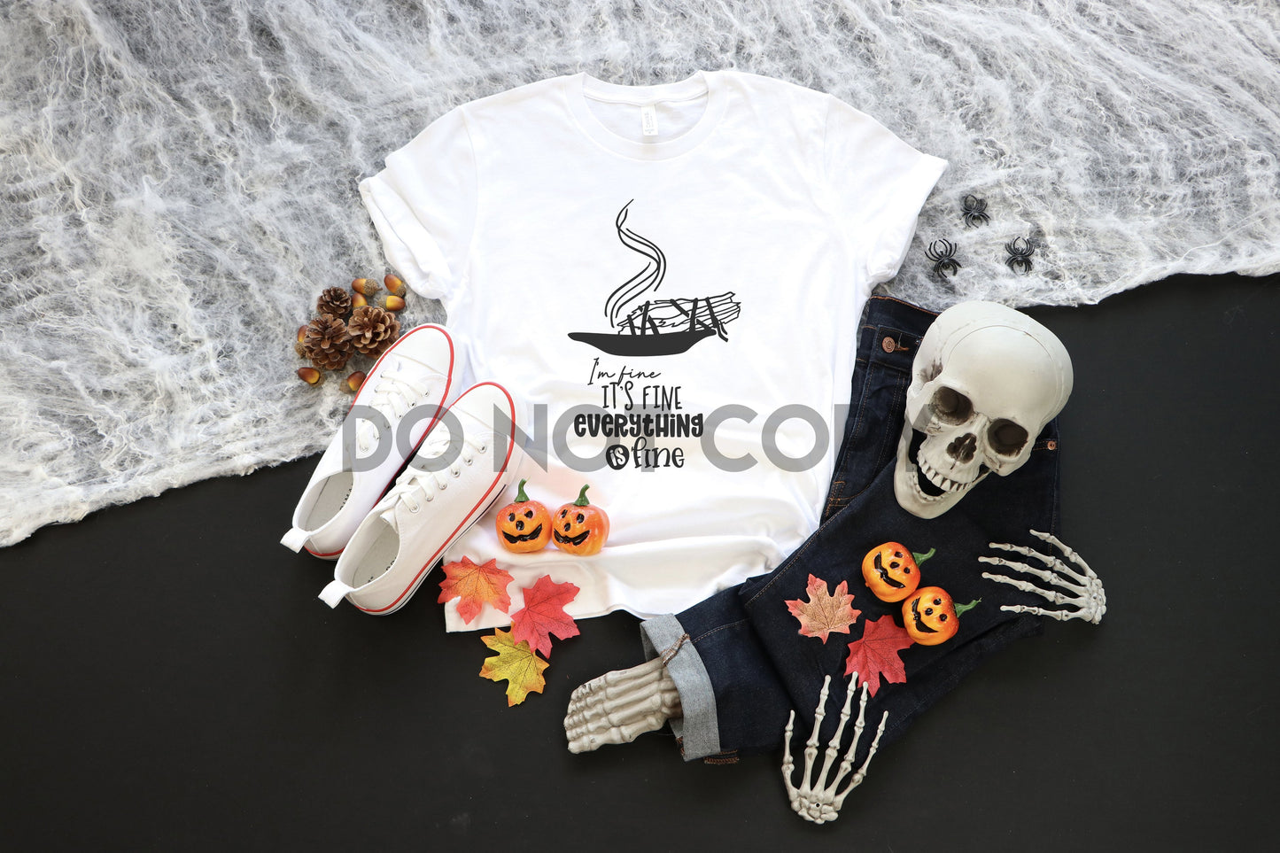 I'm fine It's fine Everything is fine Witch Sublimation Print