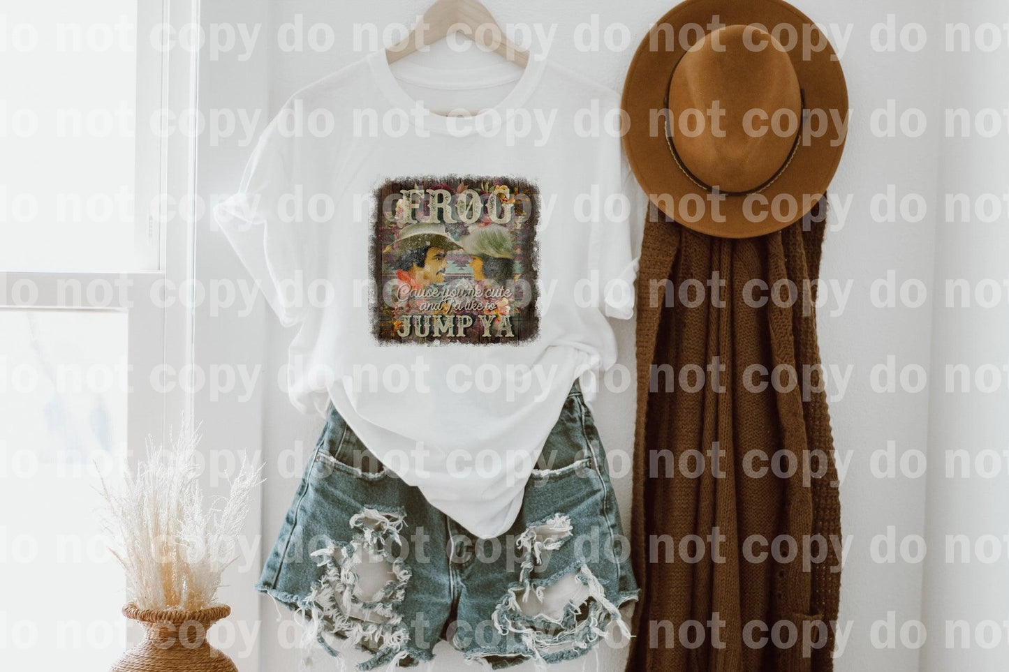 Frog cause you're cute and I'd like to Jump ya Sublimation print
