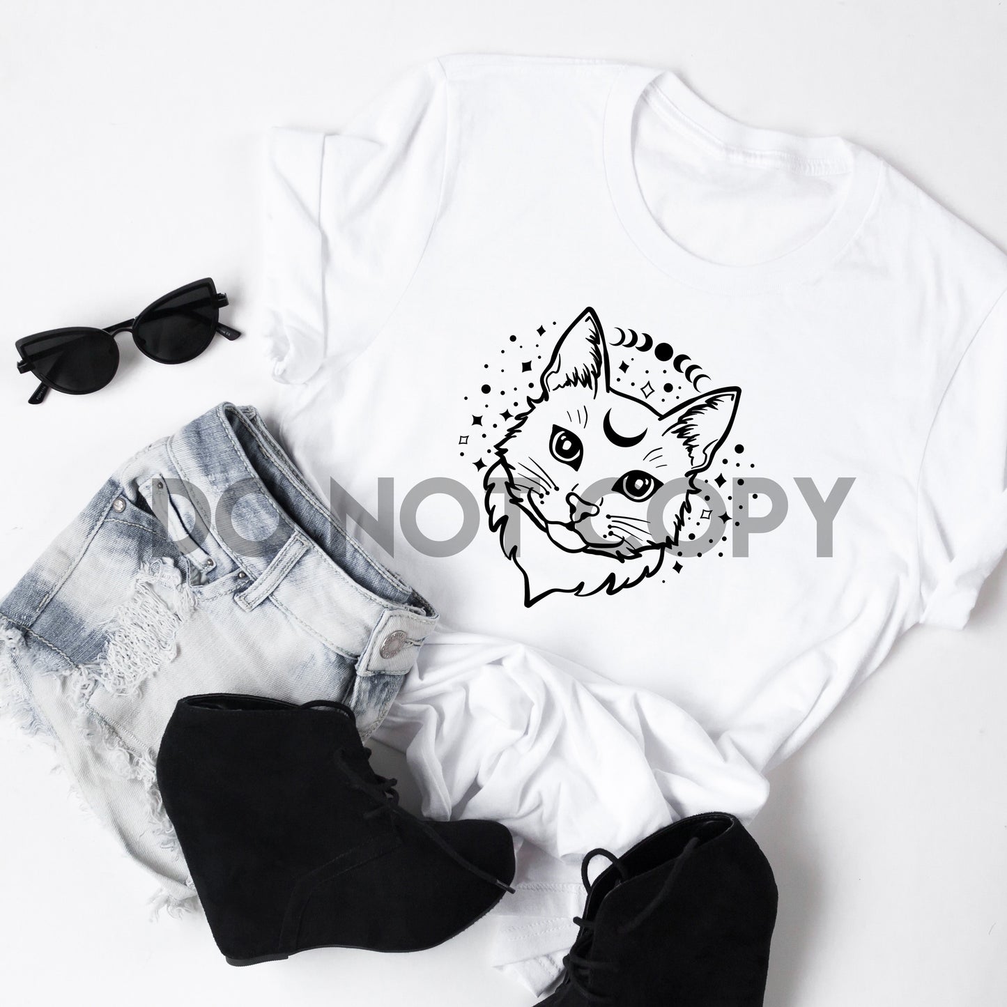 Mystic Cat Face Sublimation Print