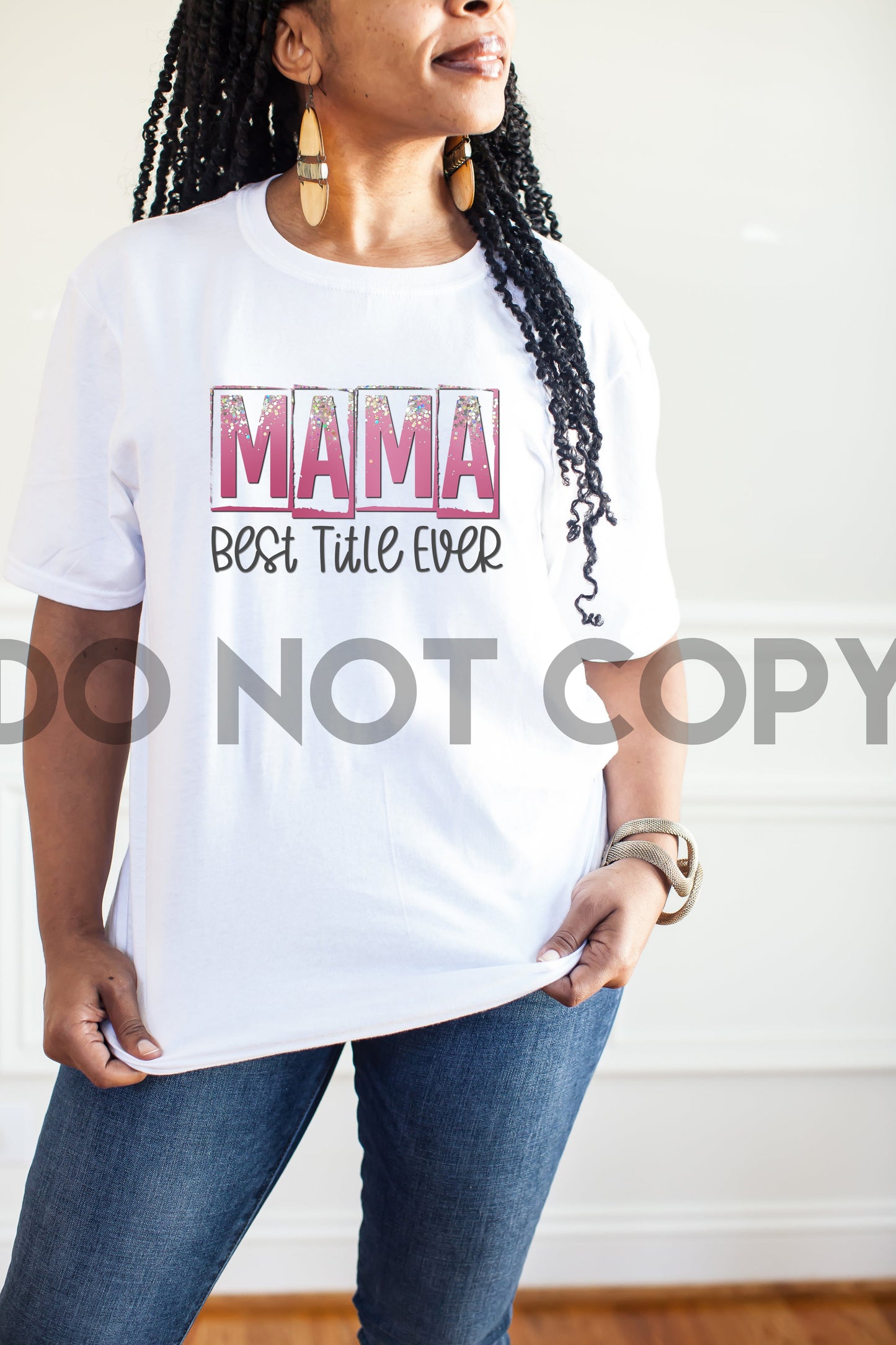 Mama Best Title Ever Pink Dream Print or Sublimation Print