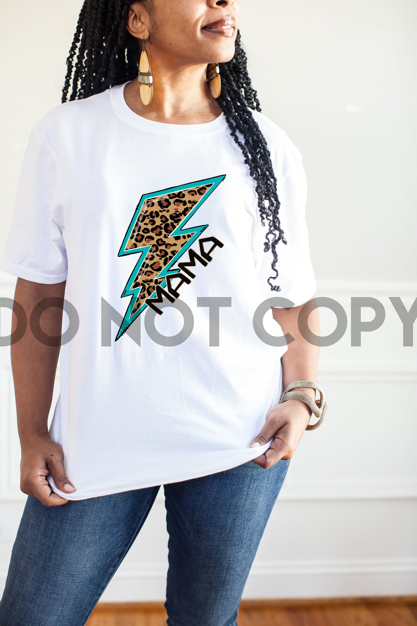 Mama Lightning Bolt Leopard Dream Print or Sublimation Print