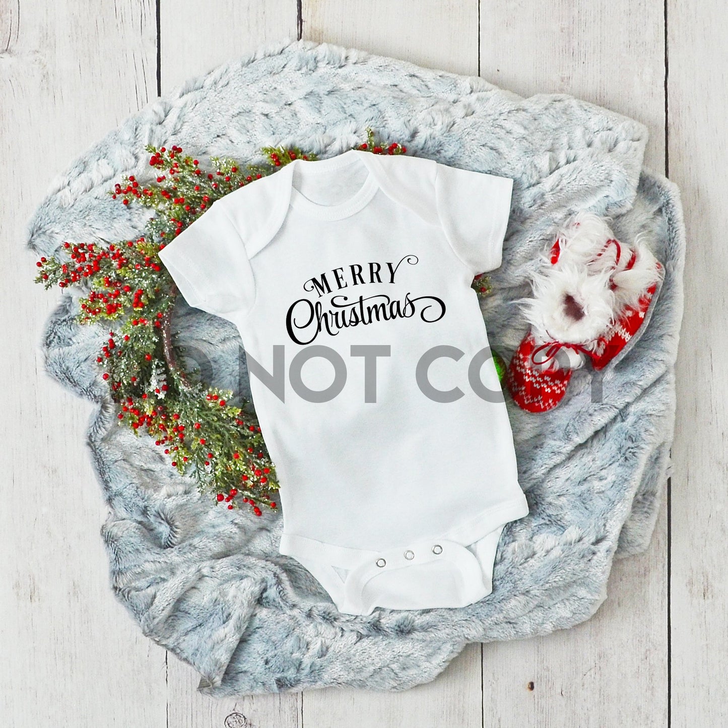 Merry Christmas Cursive Sublimation print