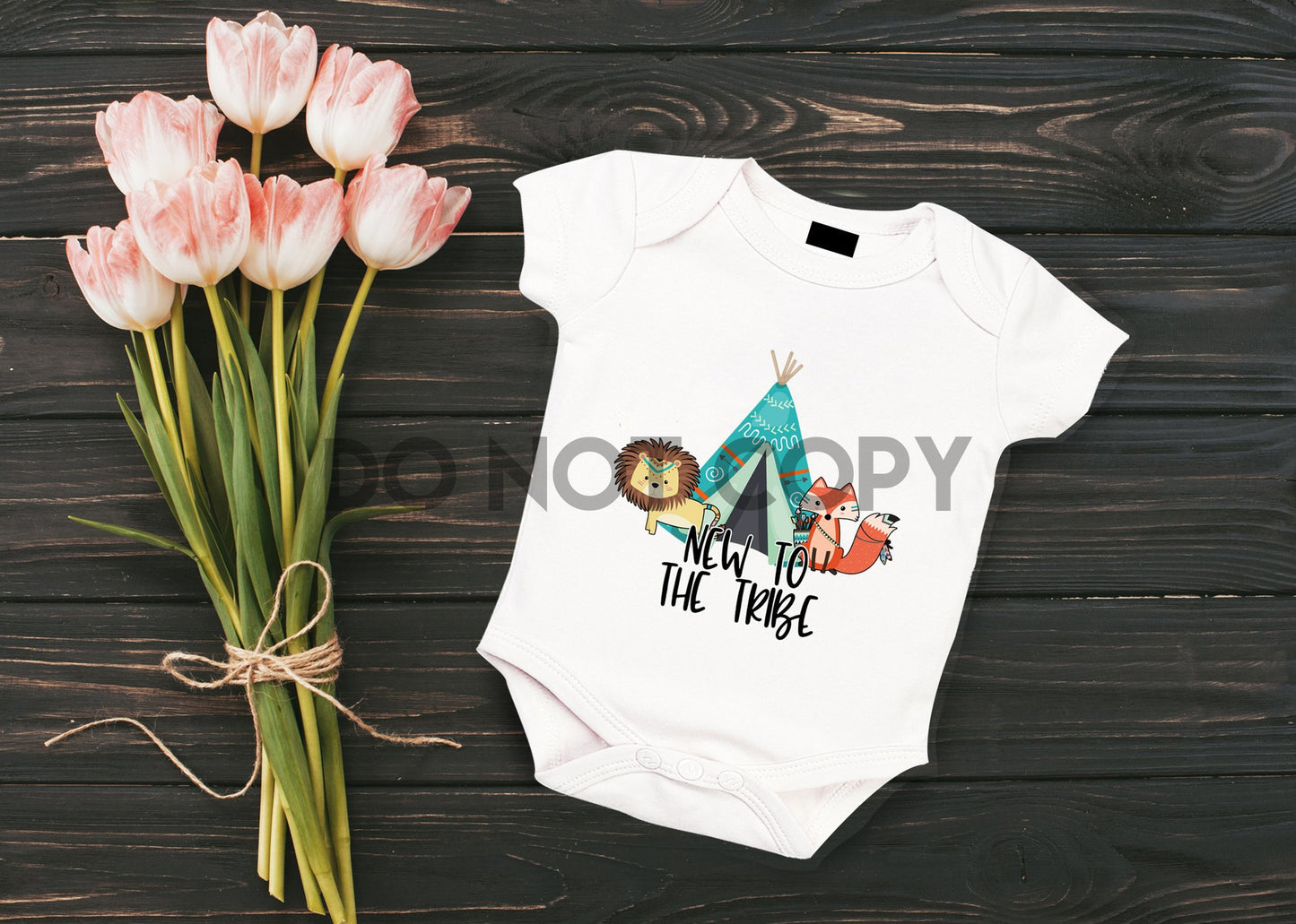 New To The Tribe Fox and Lion Sublimation print