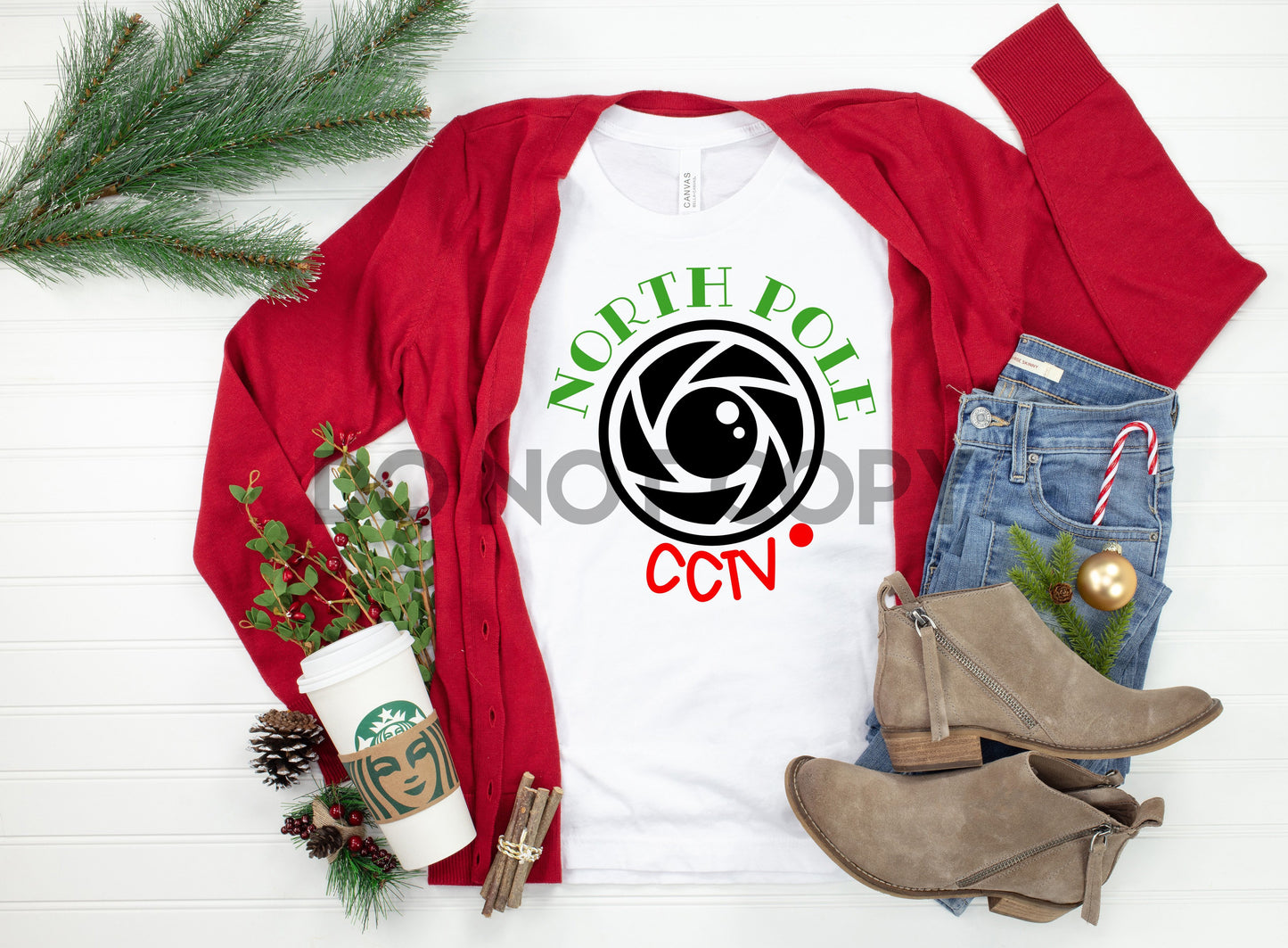North Pole CCTV Sublimation Print