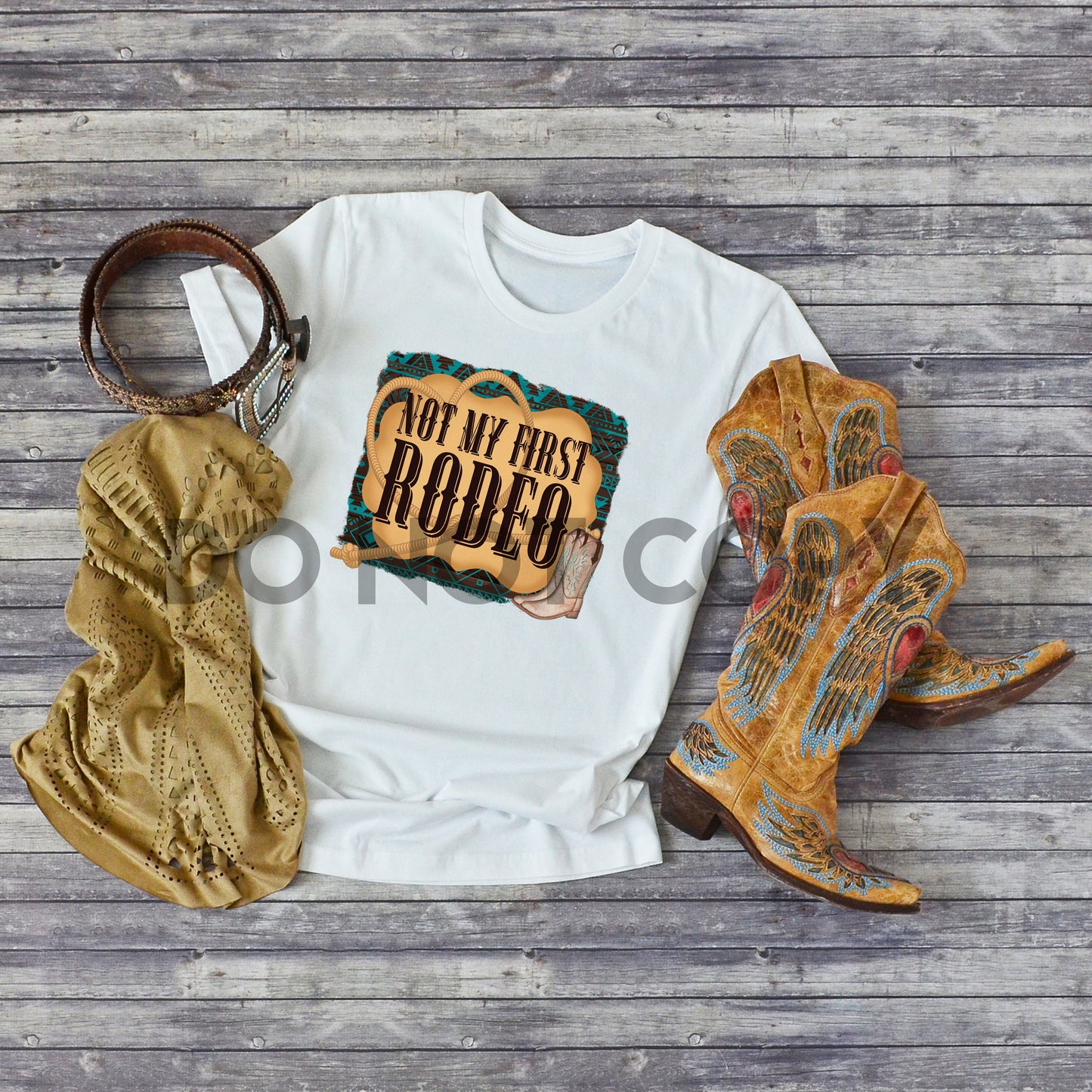 No es mi primera impresión por sublimación de letras Rodeo Brown