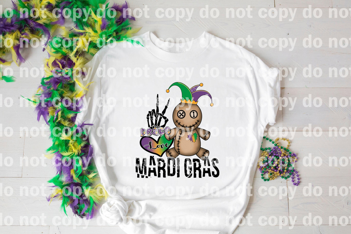 Peace Love Mardi Gras Dream Print or Sublimation Print