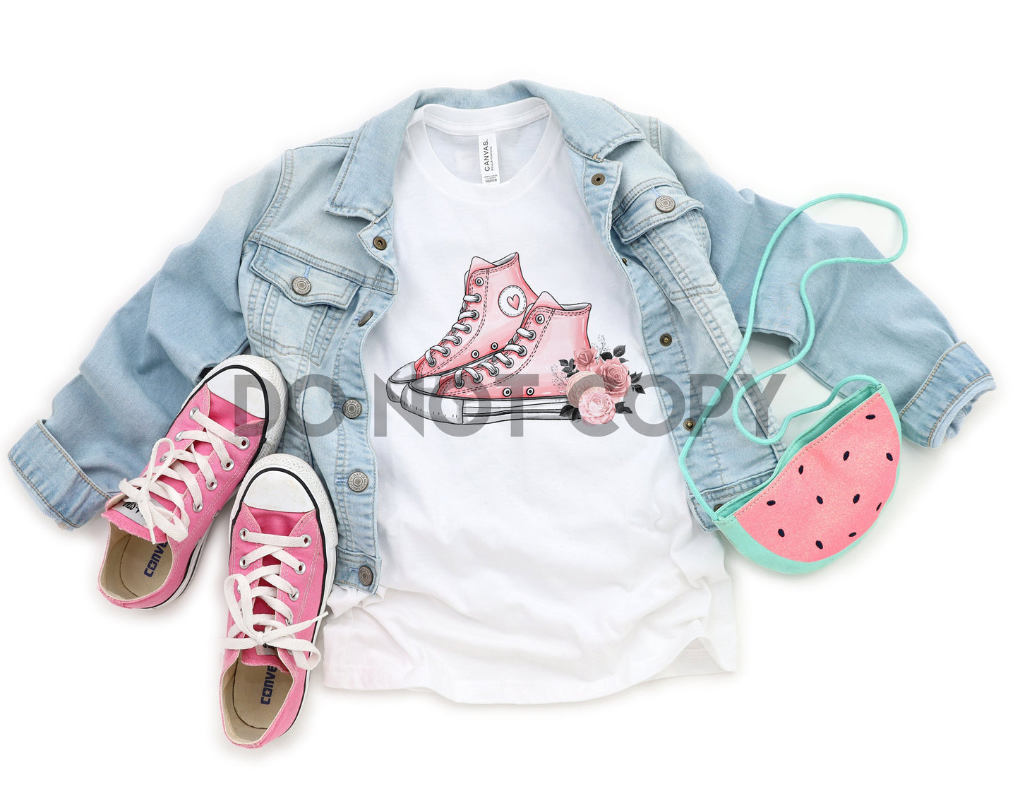 Pink High-tops Sublimation print