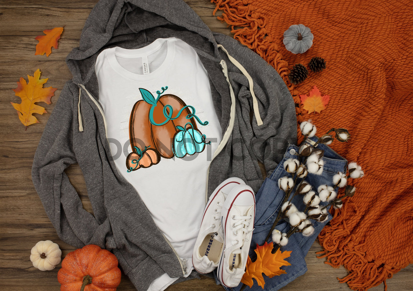 Pumpkin Trio Sublimation print