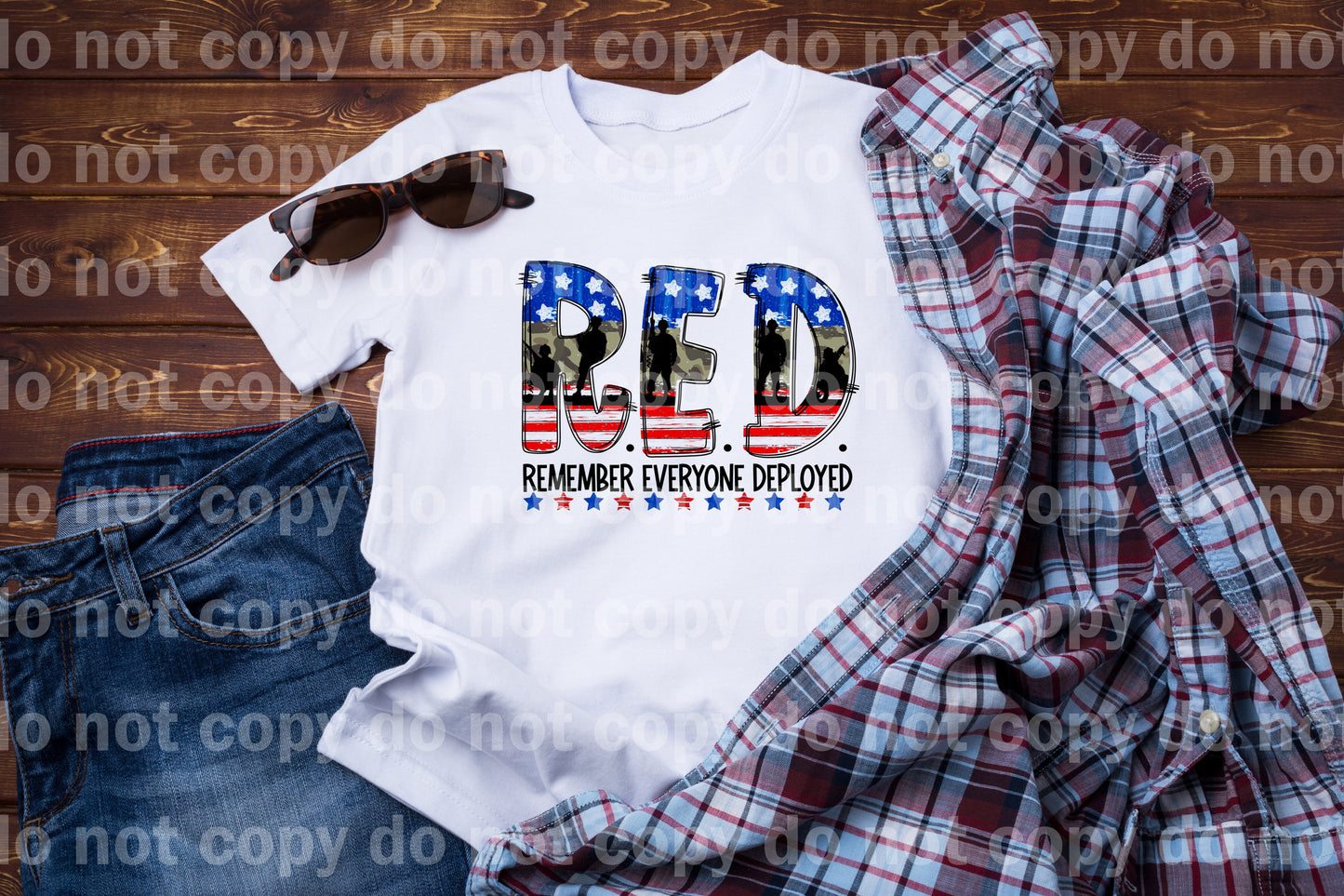 RED Remember Everyone Deployed Dream Print or Sublimation Print