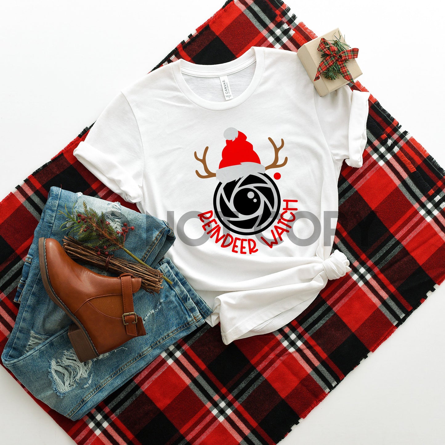 Reindeer Watch Camera Sublimation Print
