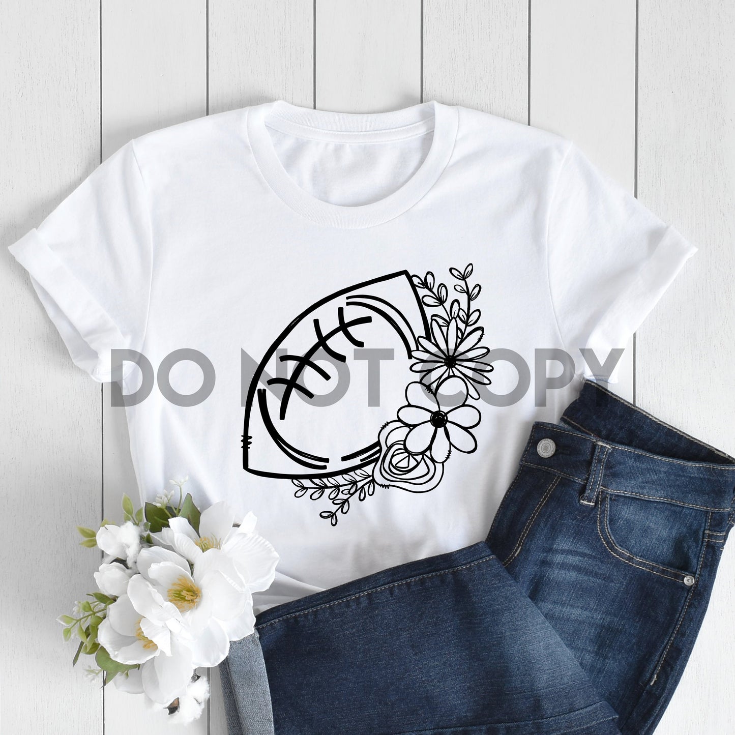 Estampado por sublimación floral de fútbol.