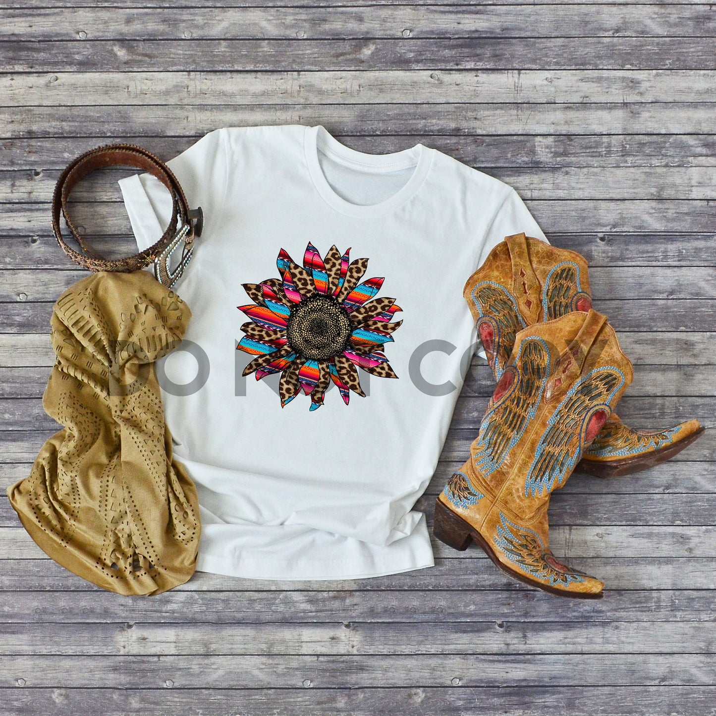Serape Sunflower Sublimation print