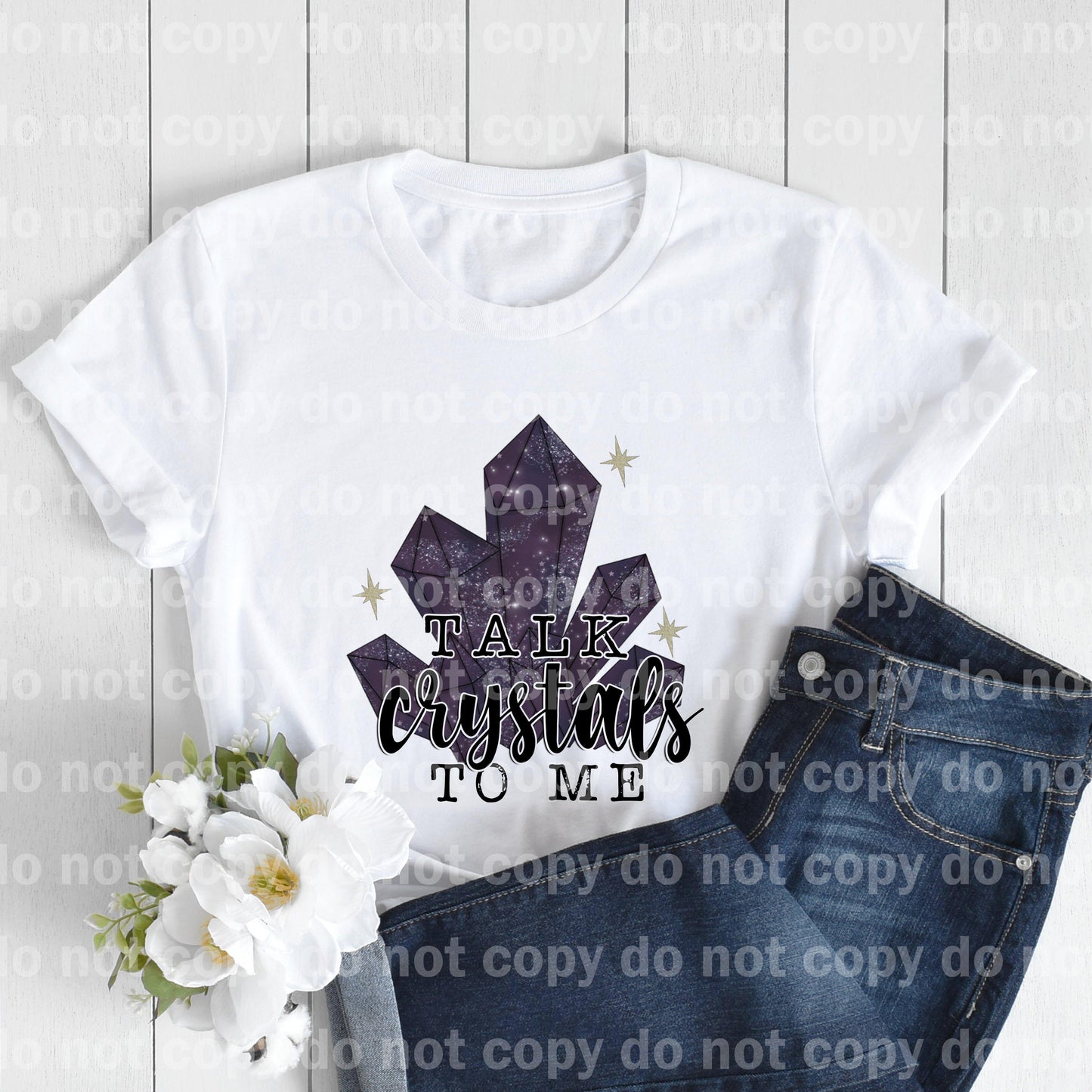Talk Crystals To Me Sublimation print