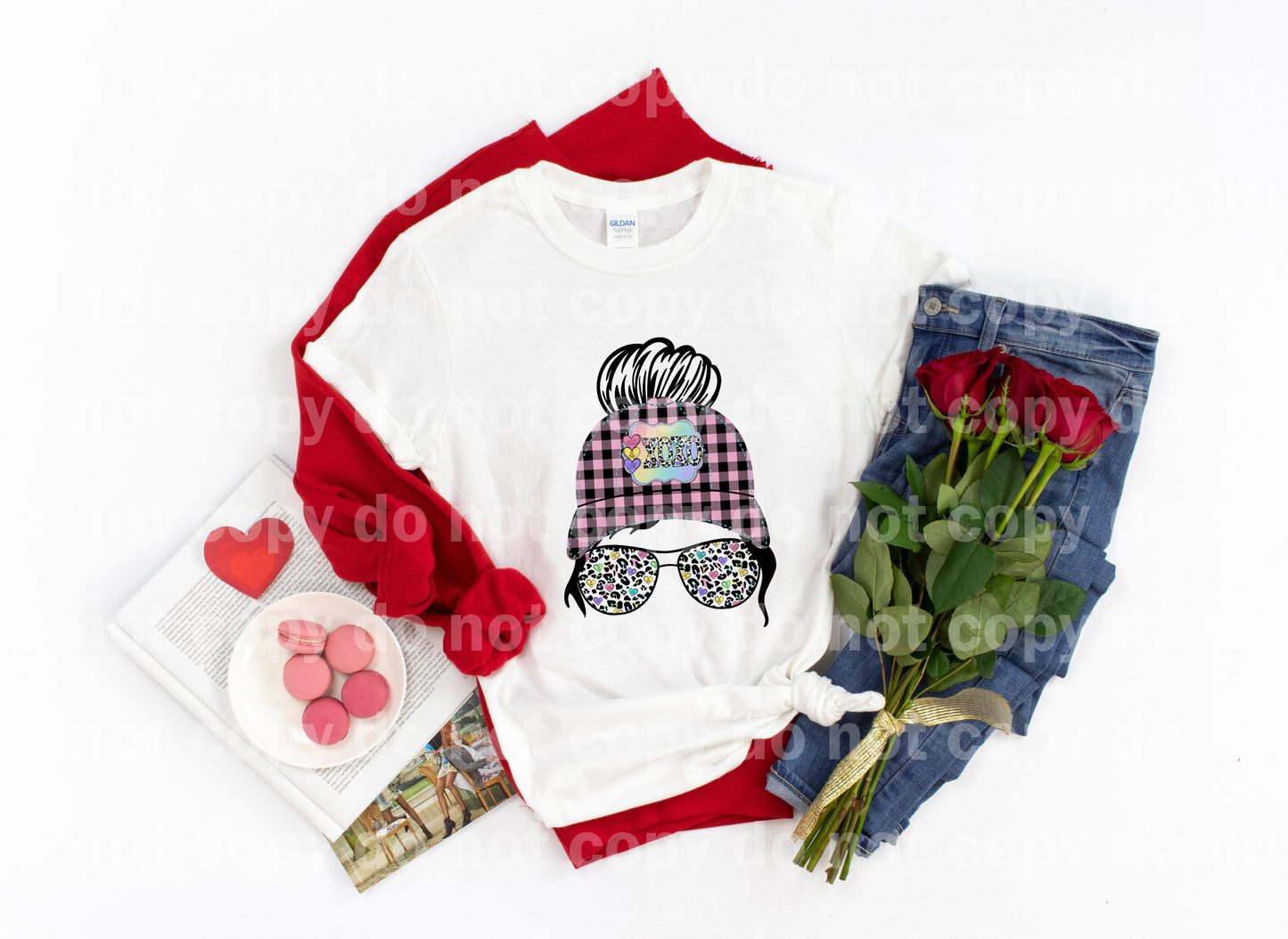 Valentine Hat Bun Sublimation print