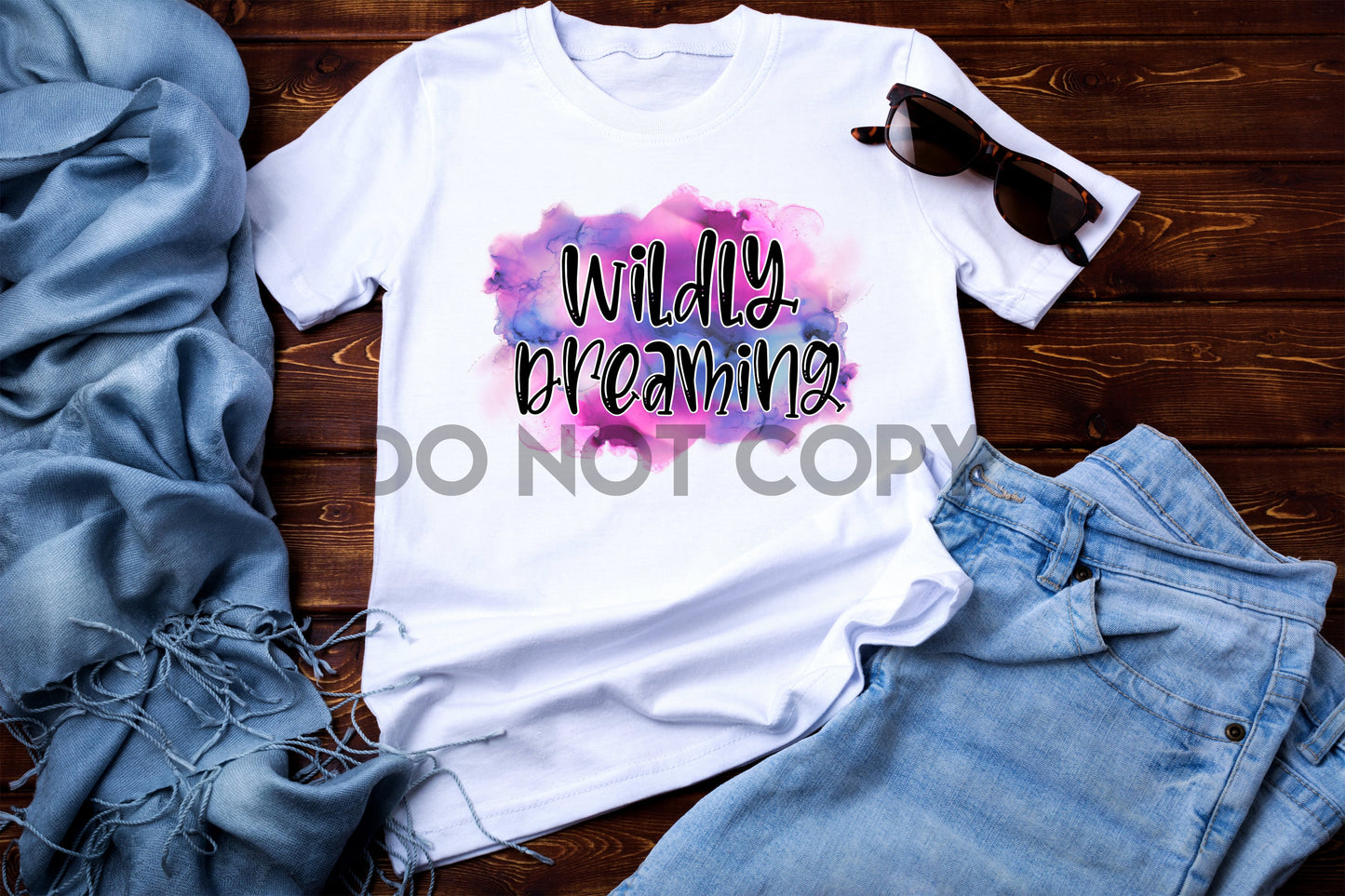 Wildly Dreaming Watercolor Background Sublimation print