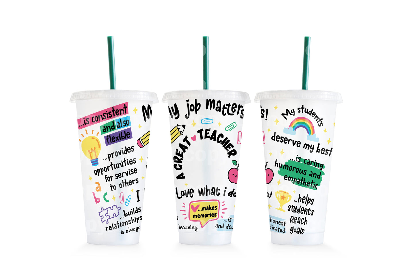 Un gran envoltorio para taza de maestro, envoltorio para taza fría de 24 oz