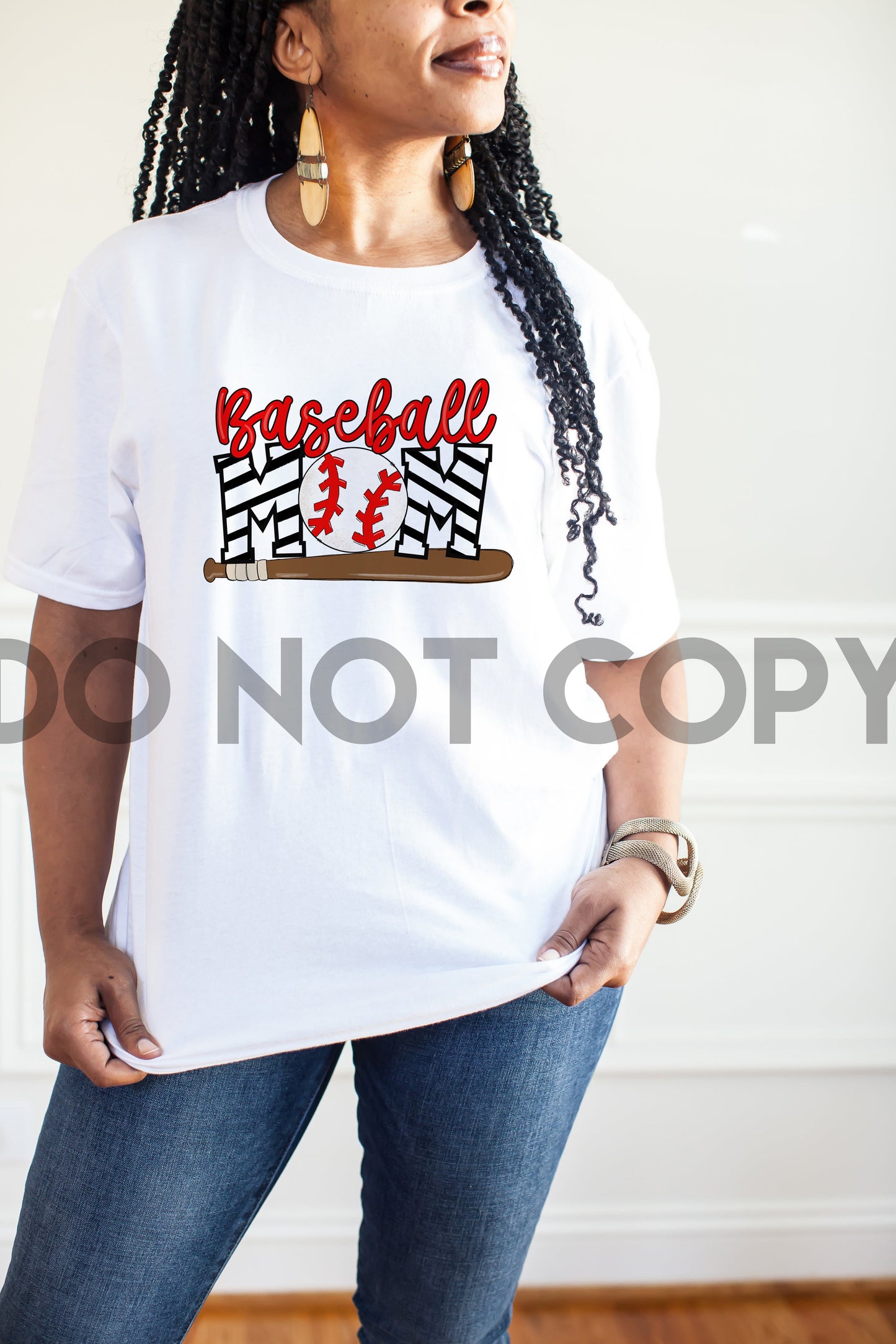 Impresión de sublimación de mamá de béisbol