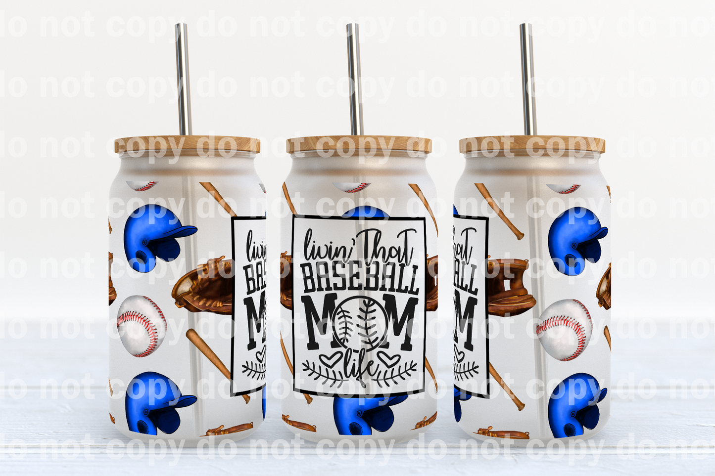 Livin' That Baseball Mom Life 16oz Cup Wrap