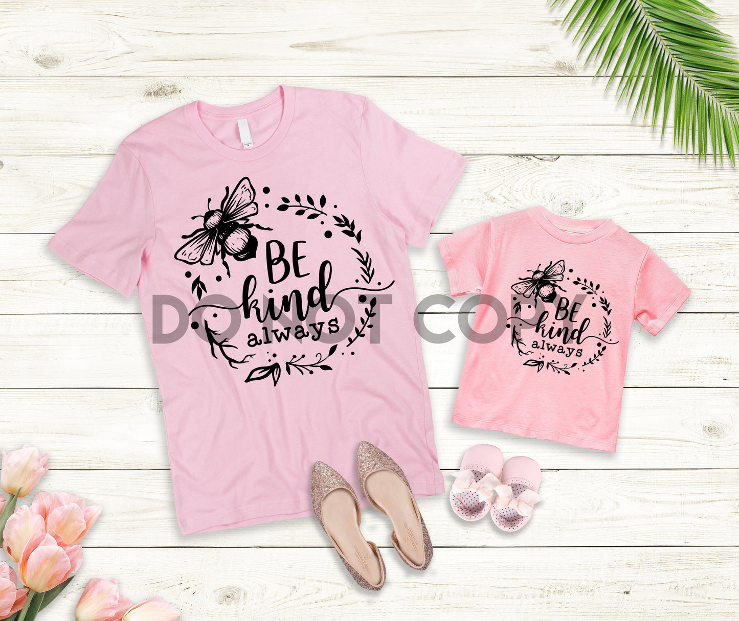 Be Bee Kind Siempre transferencia de serigrafía a un color