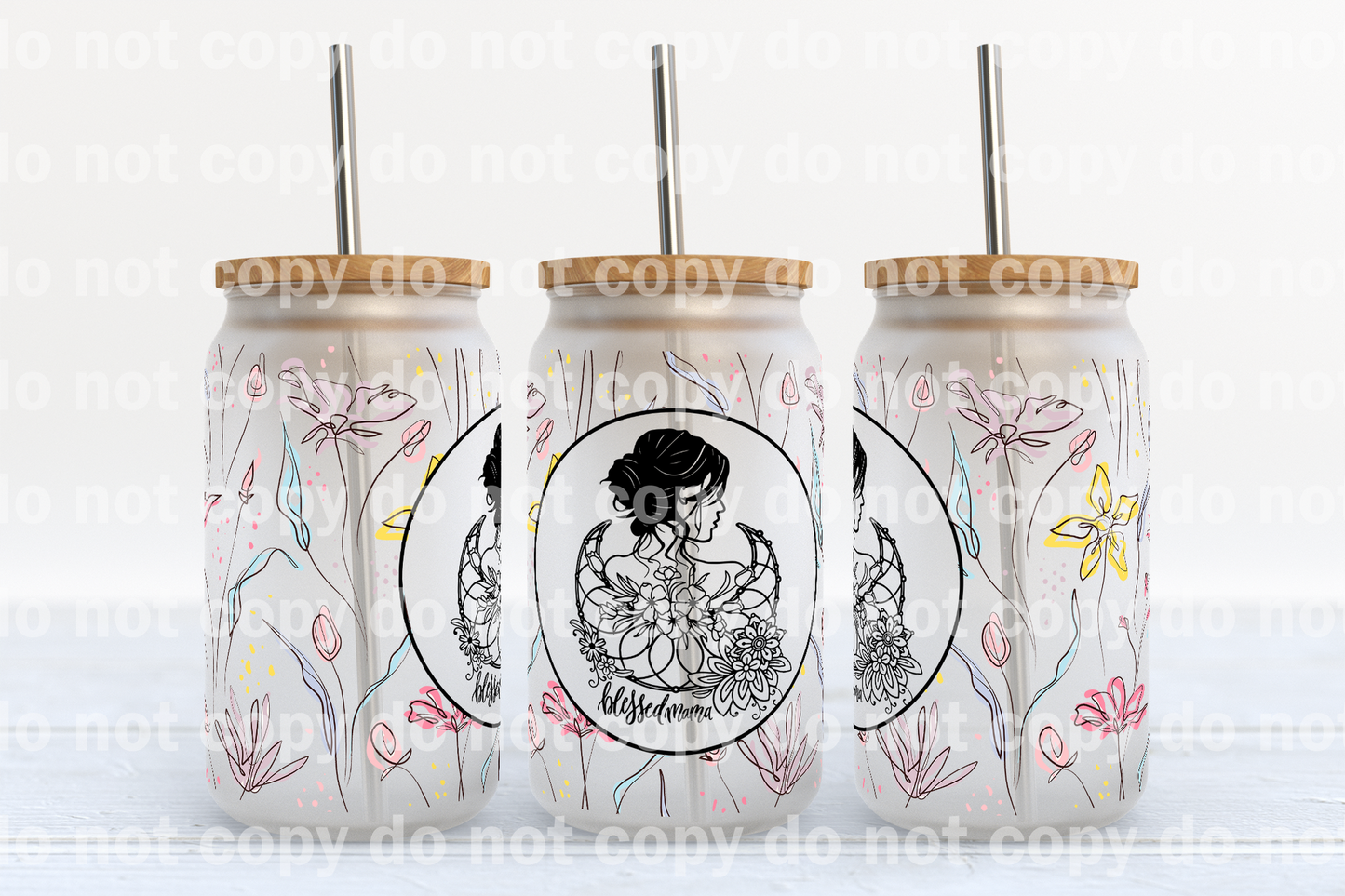 Blessed Mama 16oz Cup Wrap