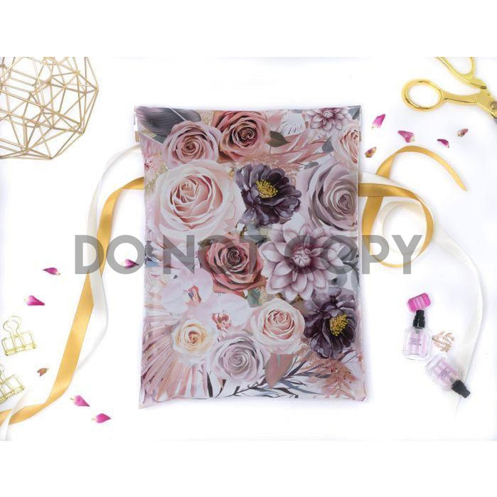 Poly mailer Boho floral rose flowers 10x13