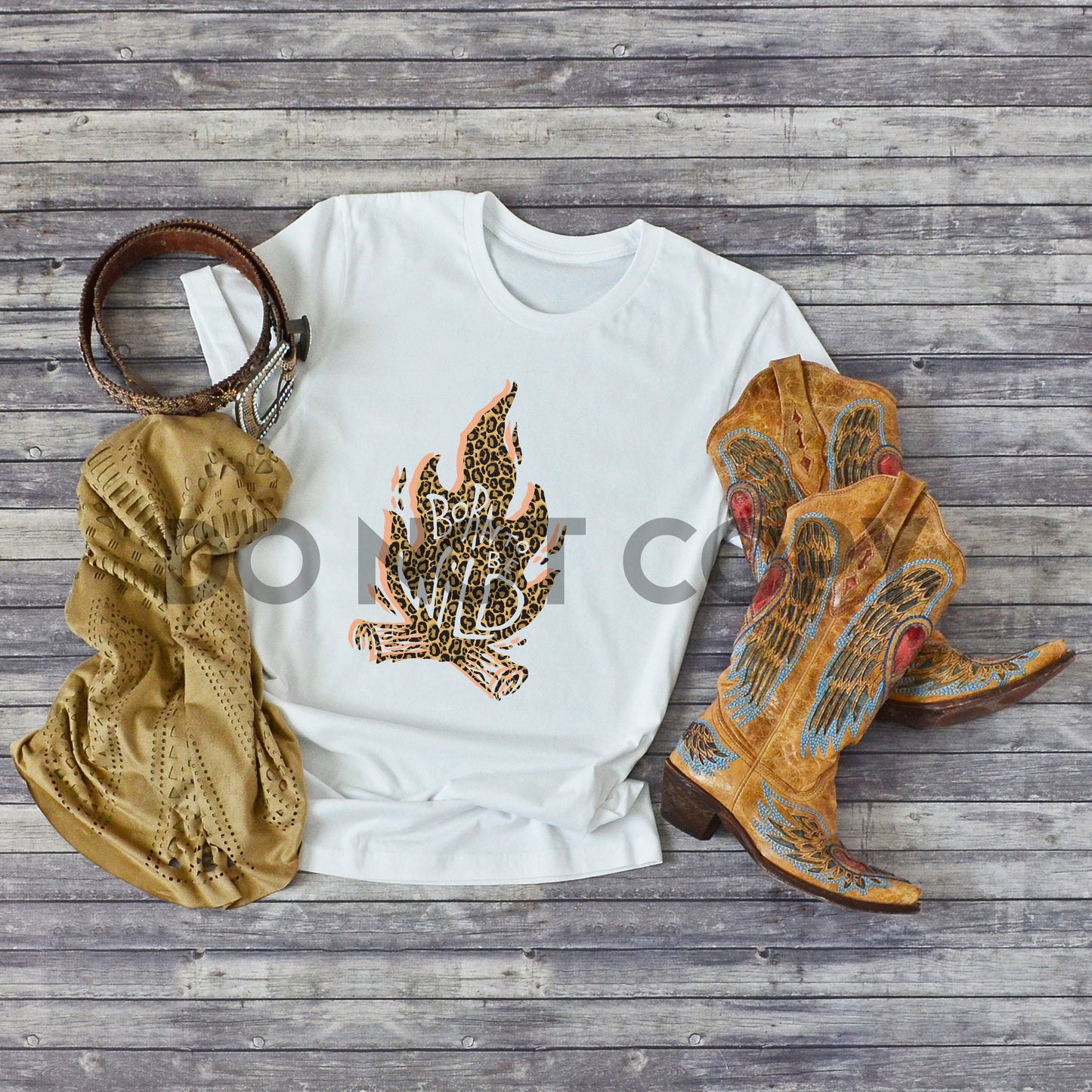 Born to be Wild Leopard Print Sublimation Print