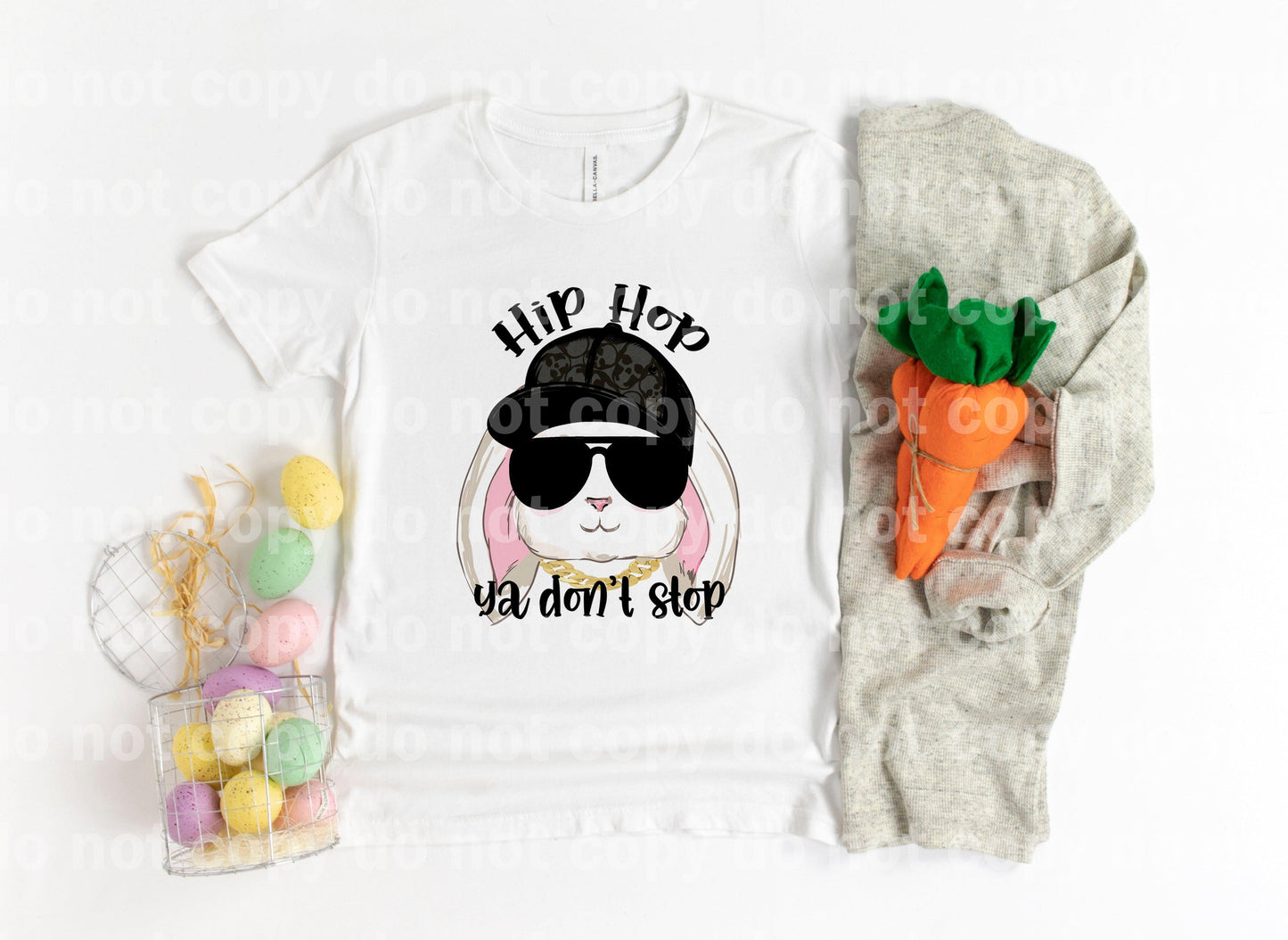 Hip Hop Ya Don't Stop Bunny Impresión de sublimación