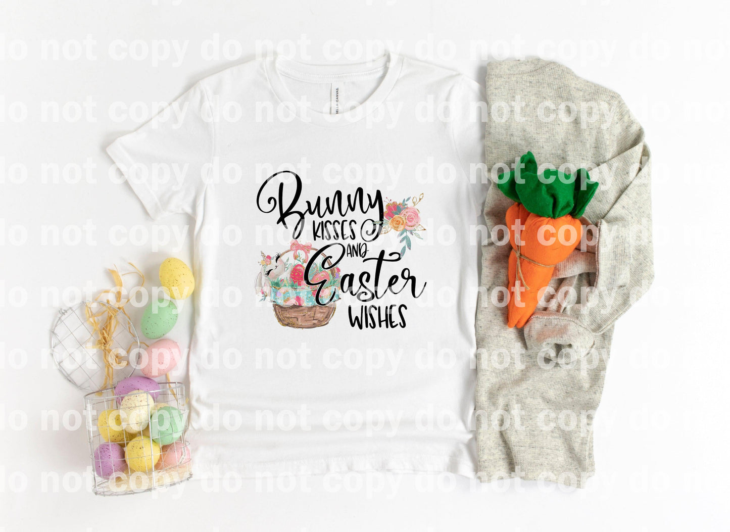 Bunny Kisses and Easter Wishes Dream Print or Sublimation Print