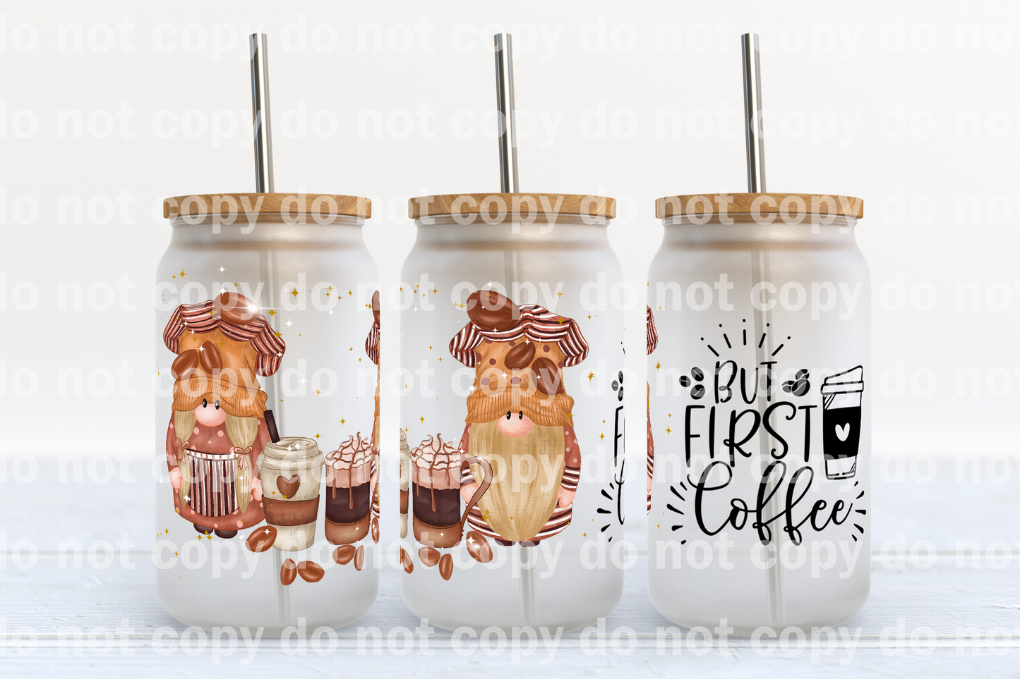 But First Coffee 16oz Cup Wrap