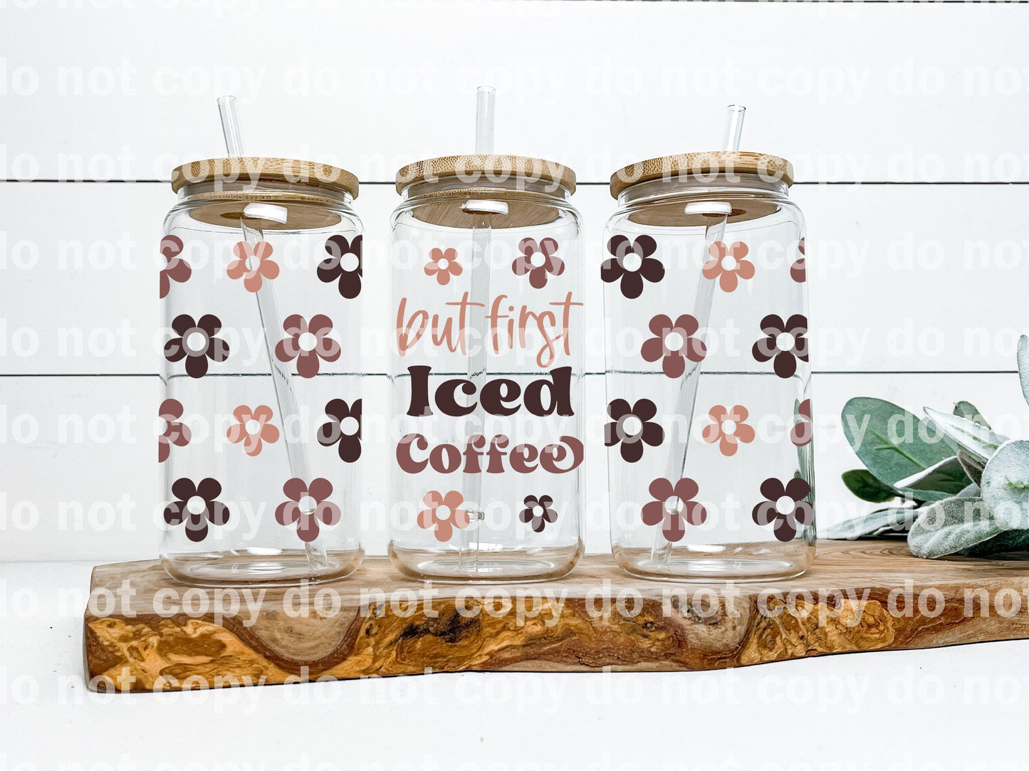 But First Iced Coffee 16oz Cup Wrap