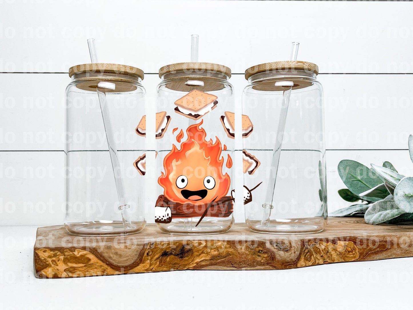 Calcomanía de fogata y humo 3.8 x 4