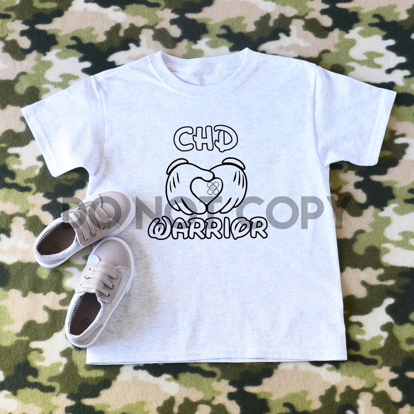 CHD Warrior Cartoon Hands Sublimation Print