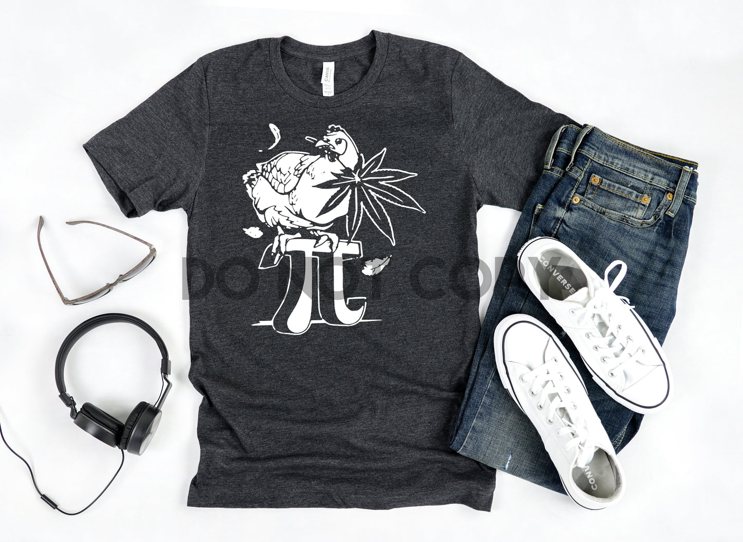 Chicken Pot Pie pi hierba divertida unisex un color Serigrafía transferencia de plastisol