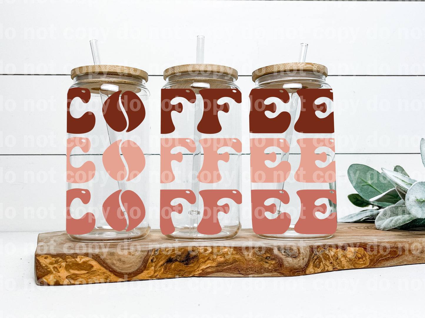 Coffee Coffee Coffee Beans 16oz Cup Wrap