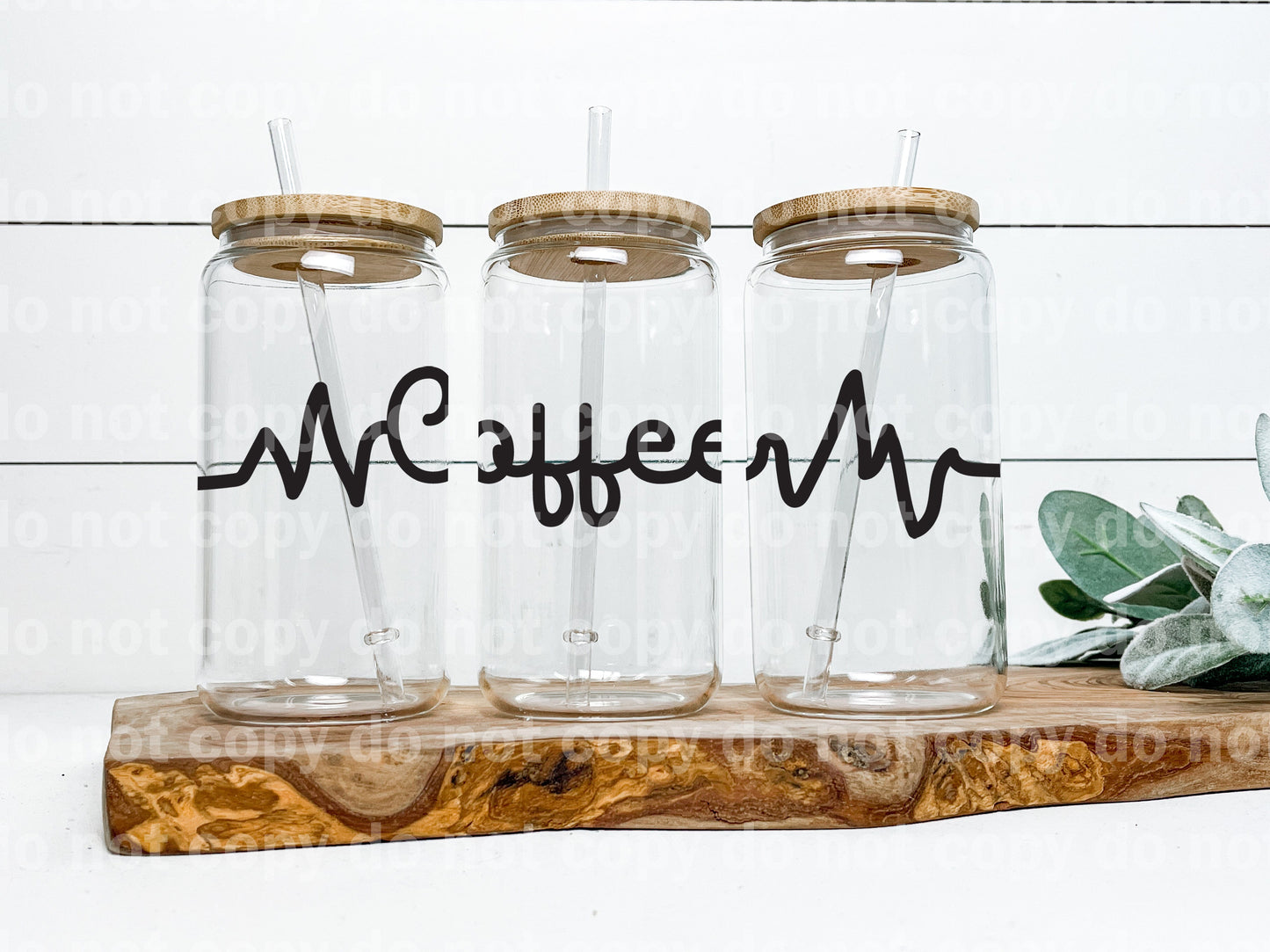 Coffee Life Line Envoltura para taza de 16 oz 9.75 x 2