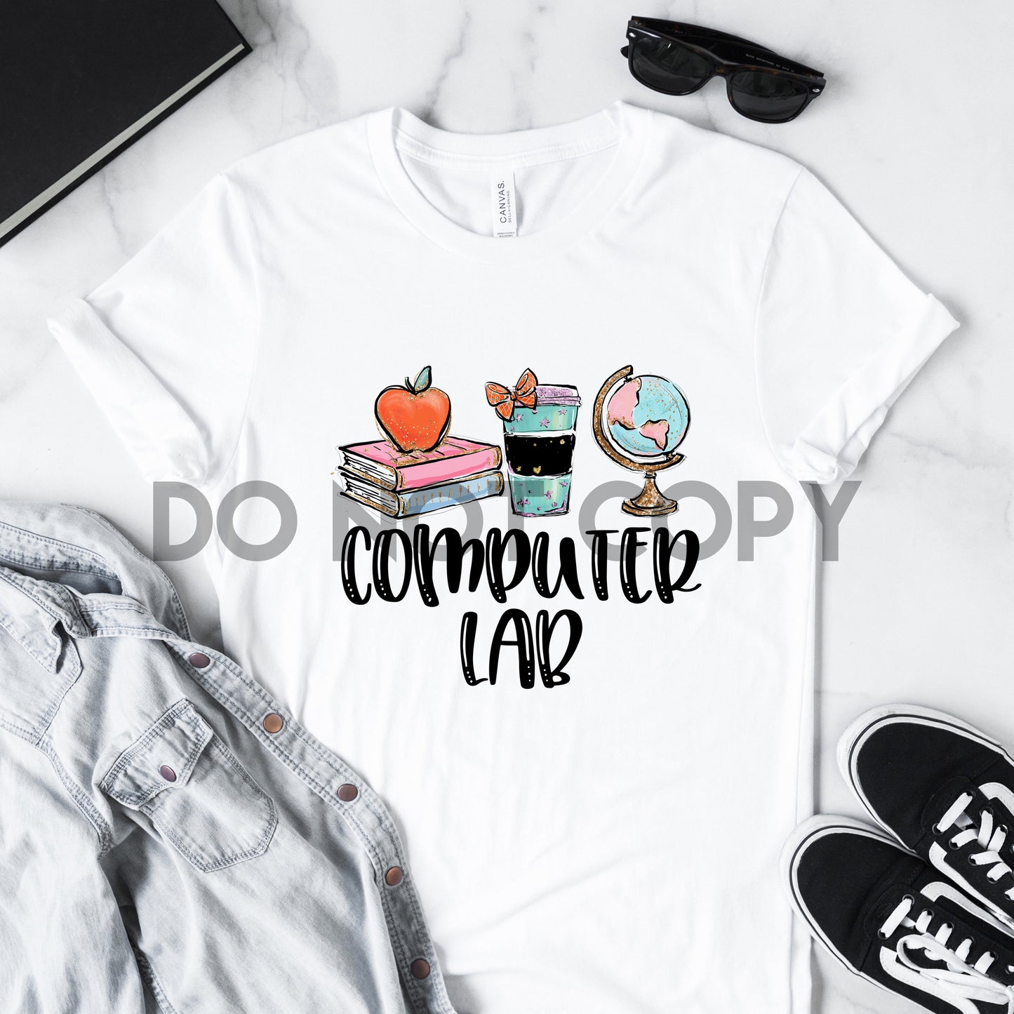 Computer Lab School Sublimation Print
