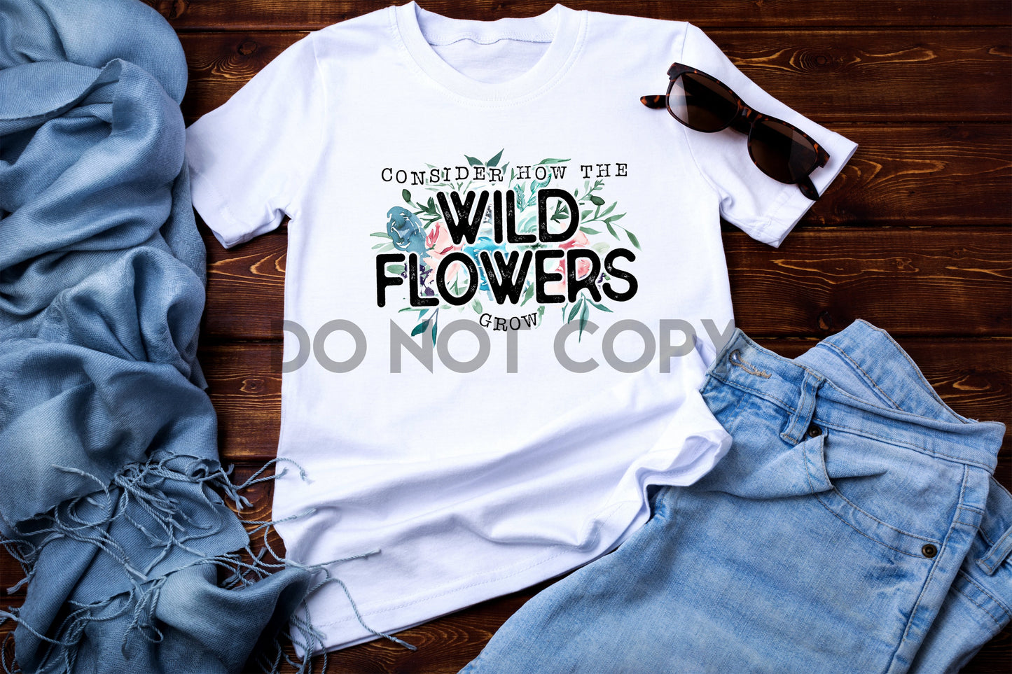 Consider How The Wild Flowers Grow Sublimation Print