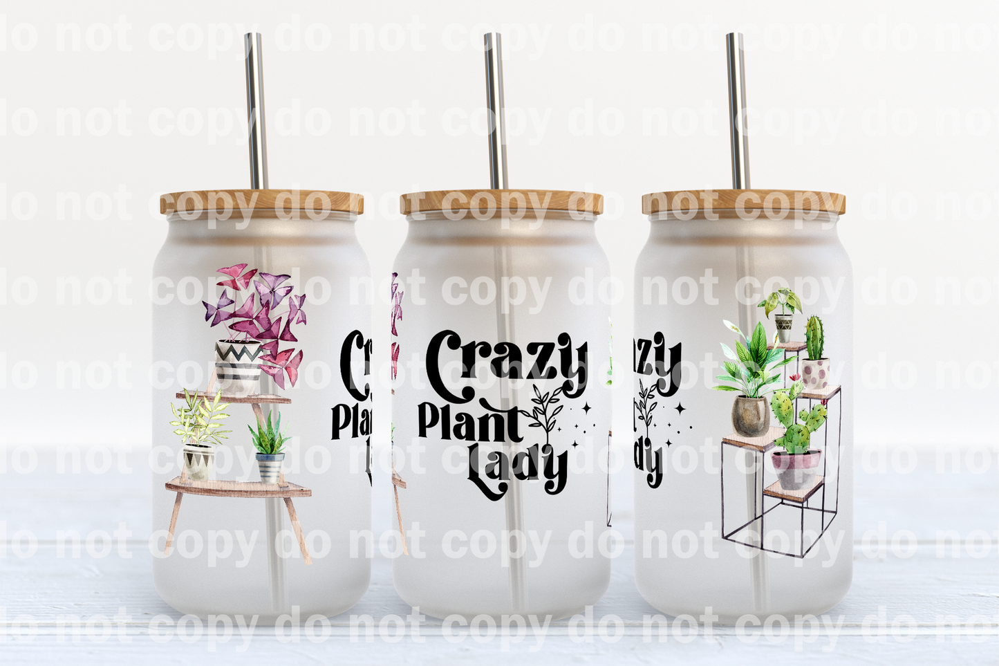 Crazy Plant Lady 16oz Cup Wrap