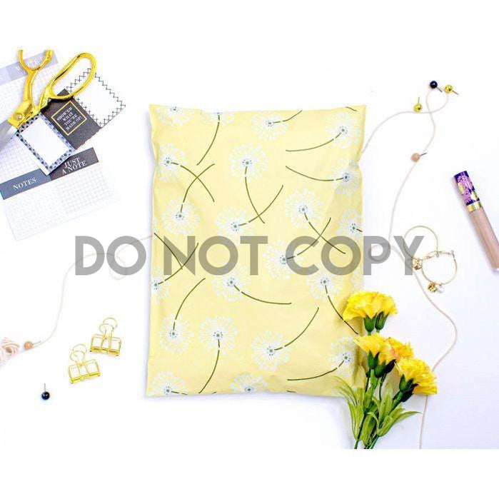 Poly mailer Dandelion floral flowers 10x13
