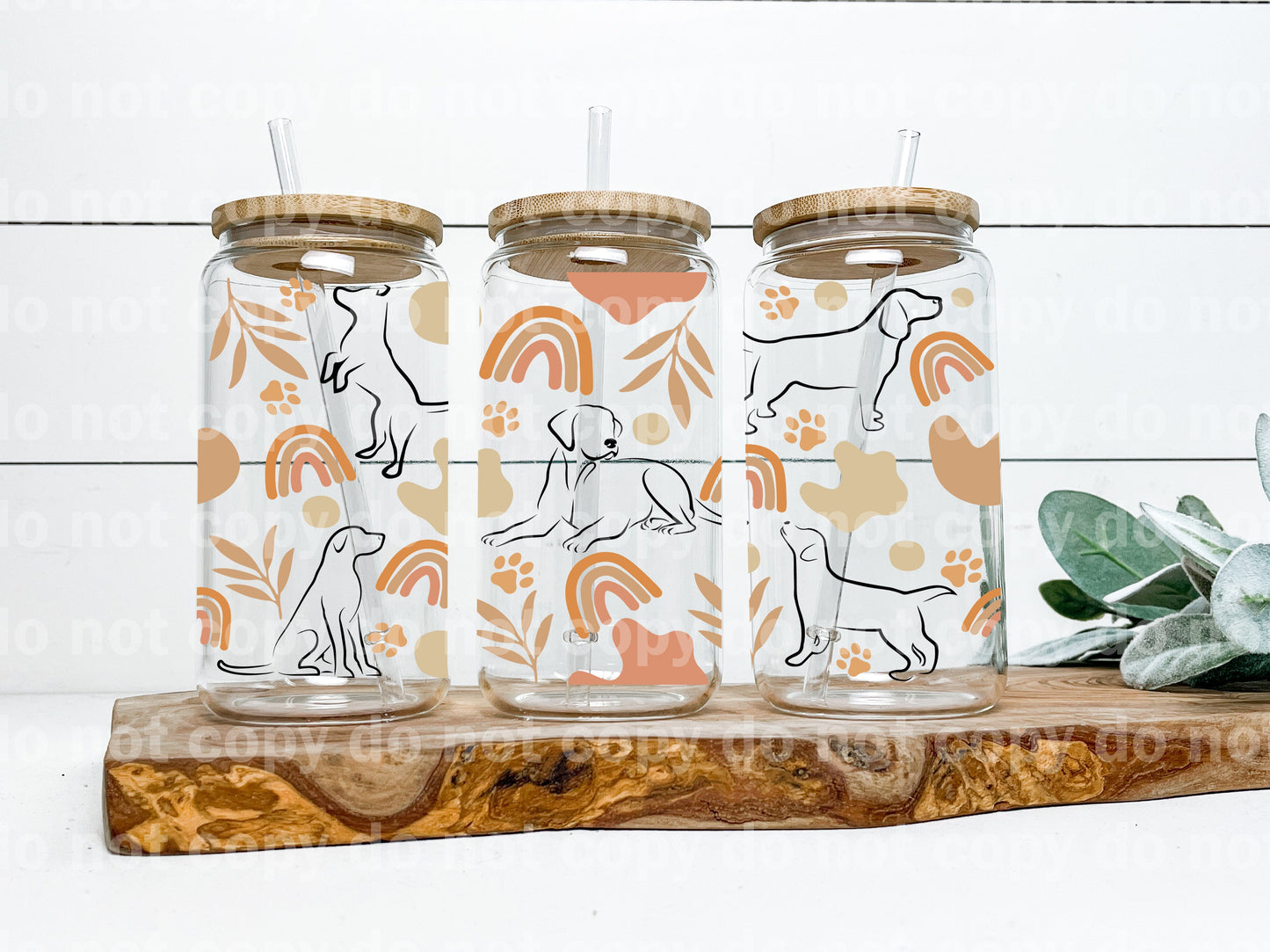 Dog Boho 16oz Cup Wrap