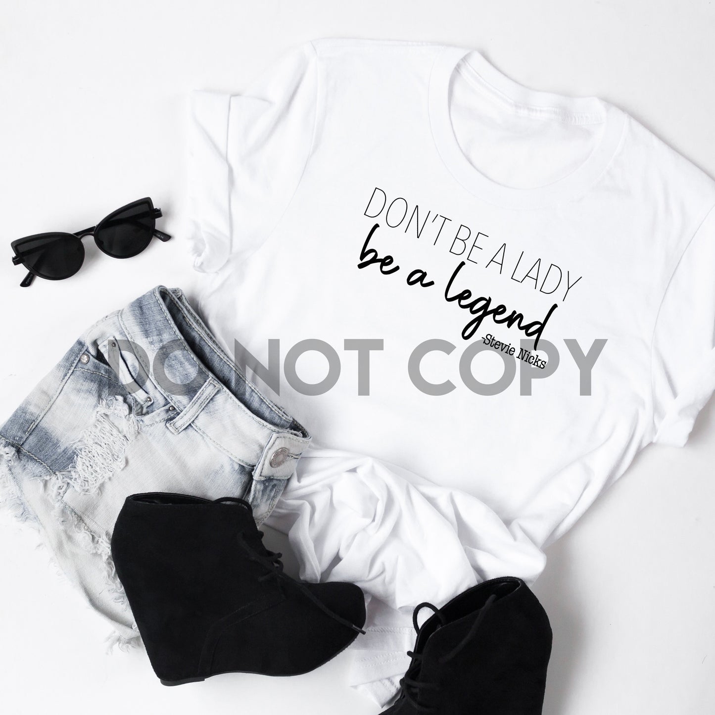 Don't Be A Lady Be A Legend Stevie Nicks Sublimation Print