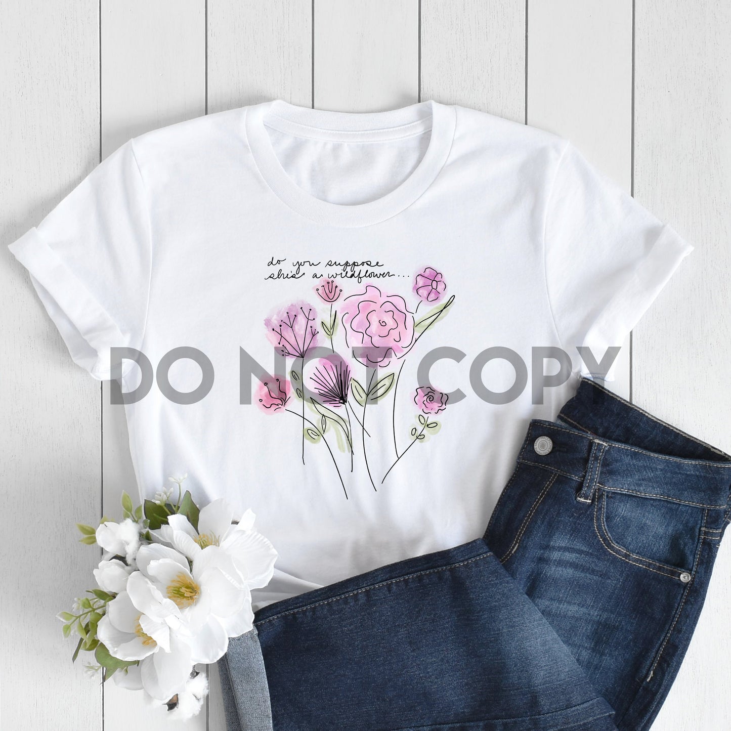 Acuarela ¿Crees que es una impresión de ensueño de flores silvestres o una impresión de sublimación?