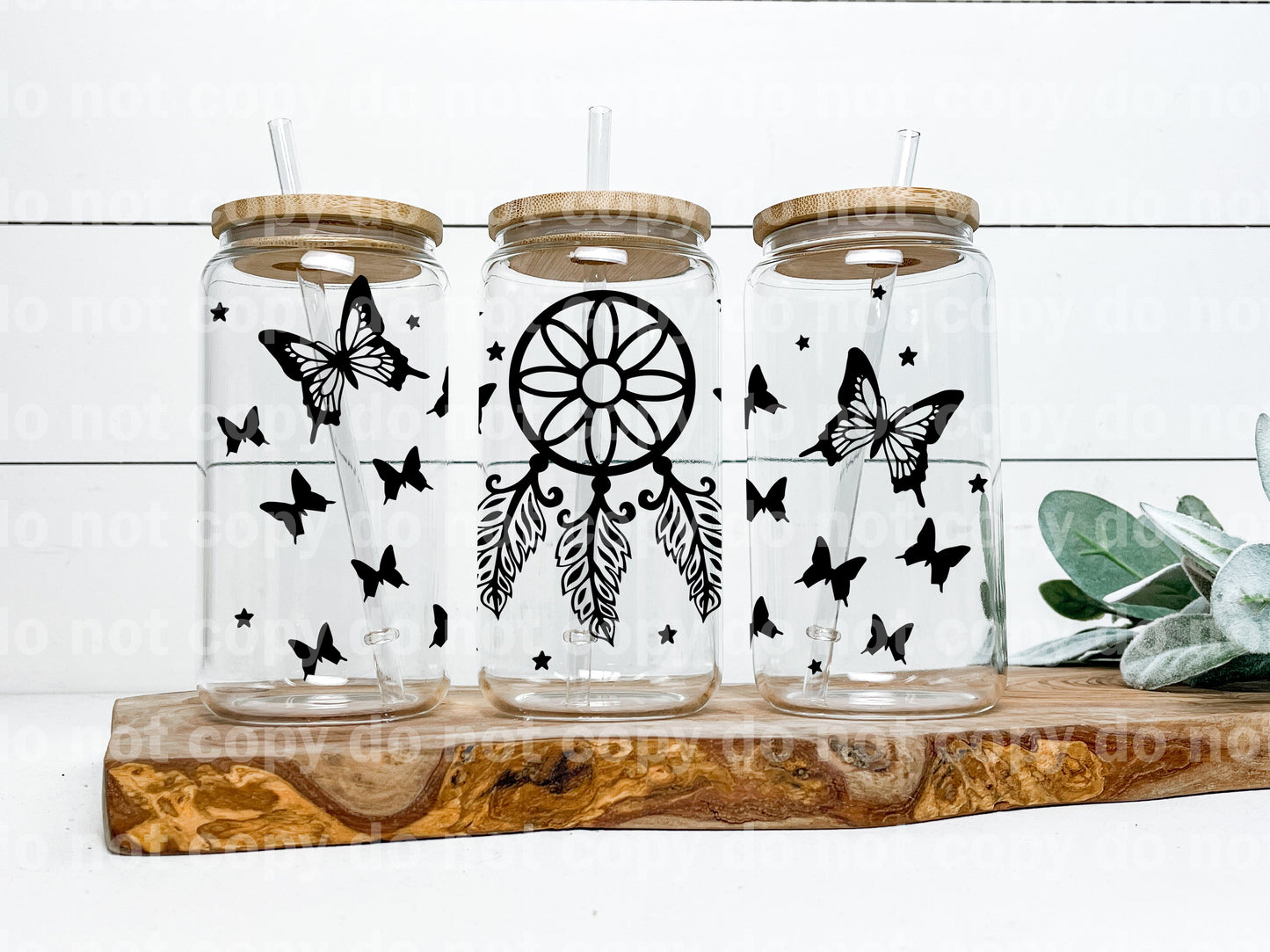 Dream Catcher Butterflies 16oz Cup Wrap