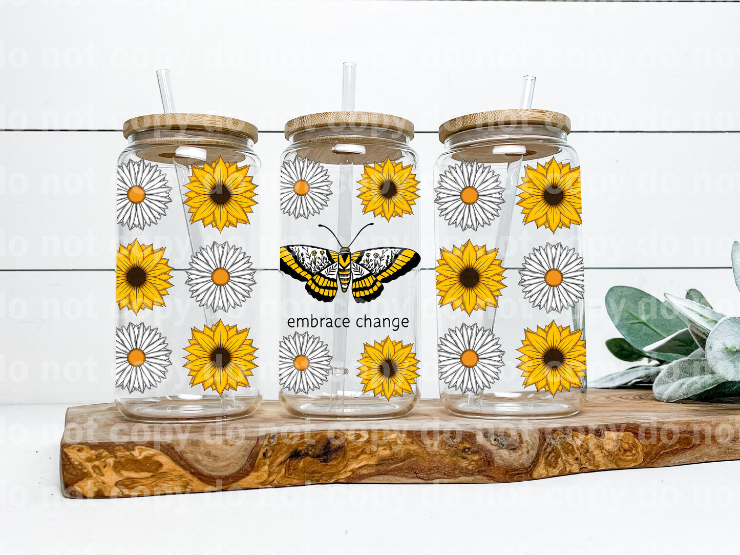 Embrace Change Butterfly 16oz Cup Wrap