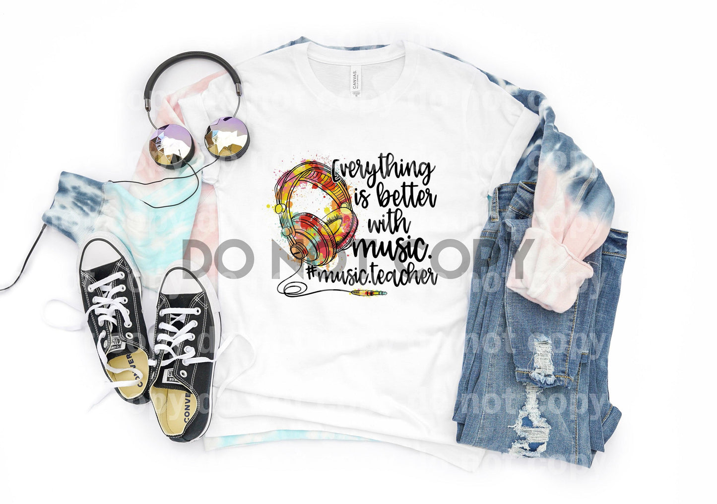 Everything is Better with Music - Teacher Sublimation Print