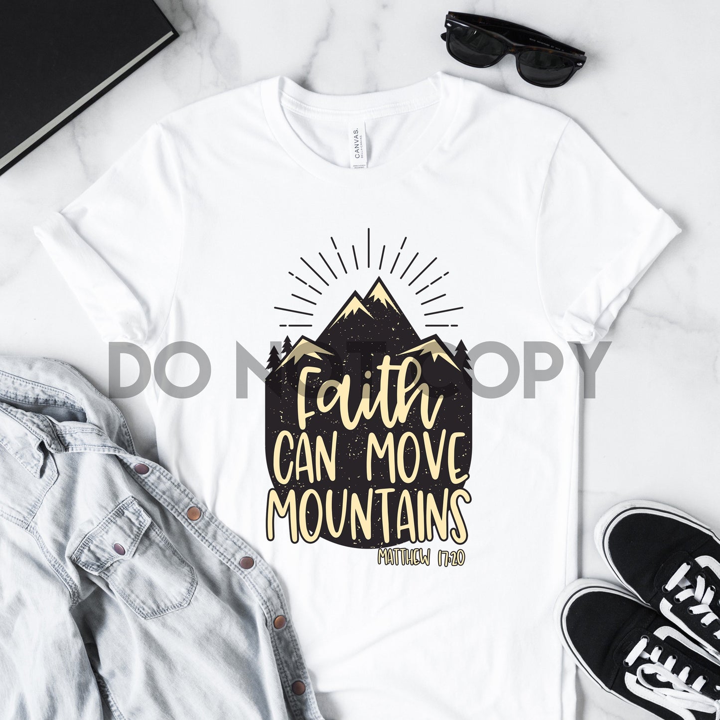 Faith Can Move Mountains Matthew 17:20 Sublimation print